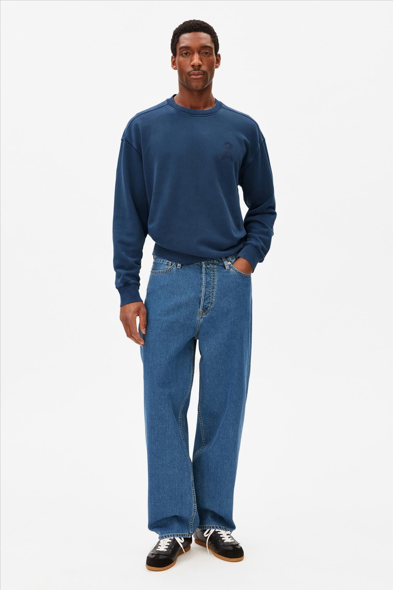 Armed Angels - Blauwe Iconic Å sweater