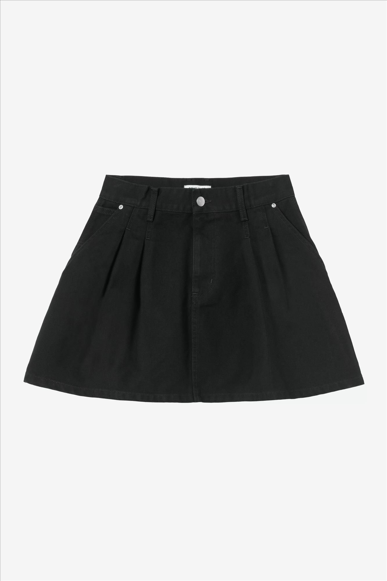 Carhartt WIP - Zwarte Billie Single Knee rok