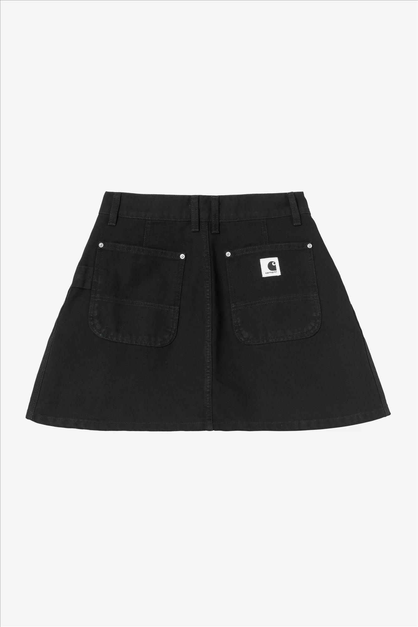Carhartt WIP - Zwarte Billie Single Knee rok