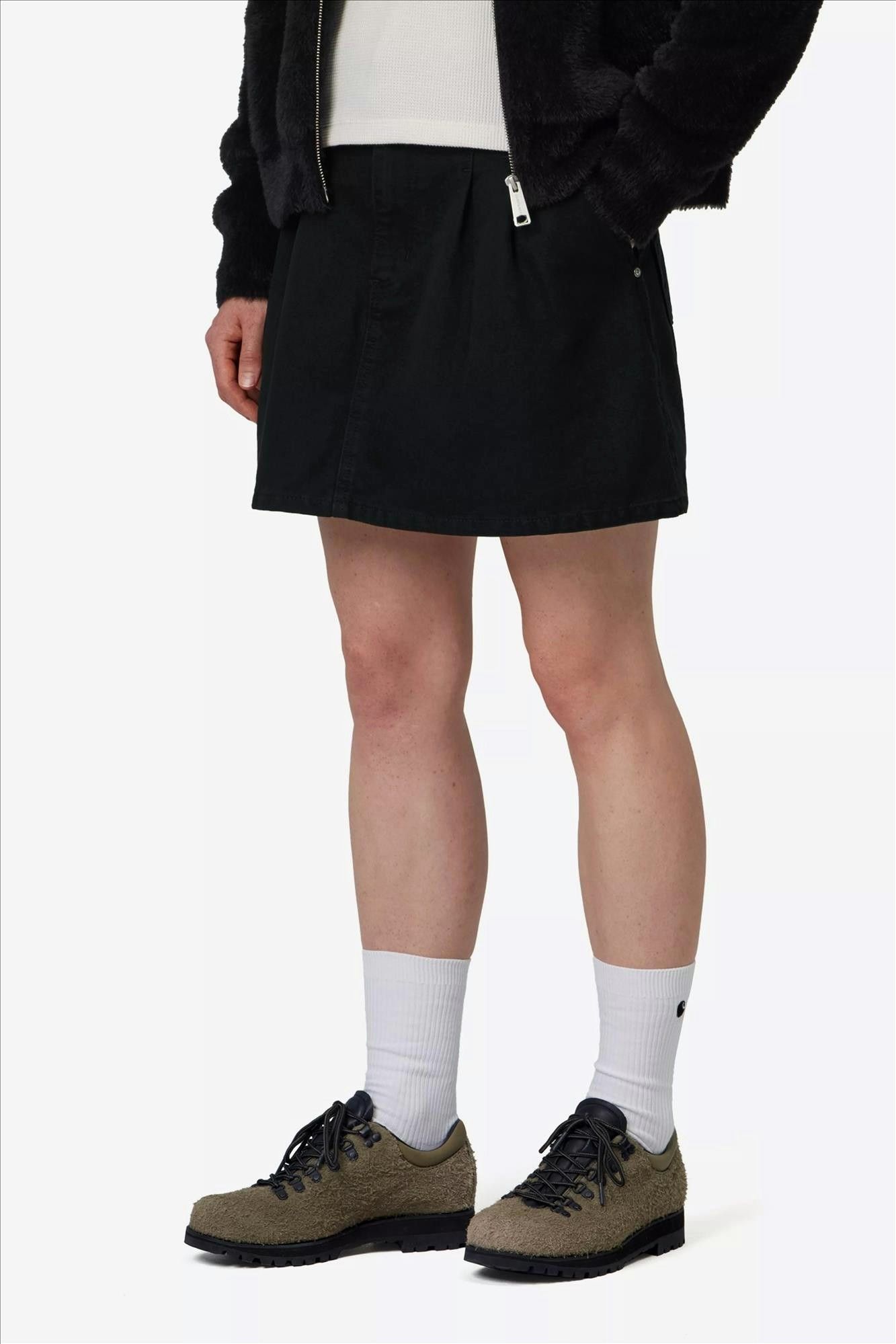 Carhartt WIP - Zwarte Billie Single Knee rok