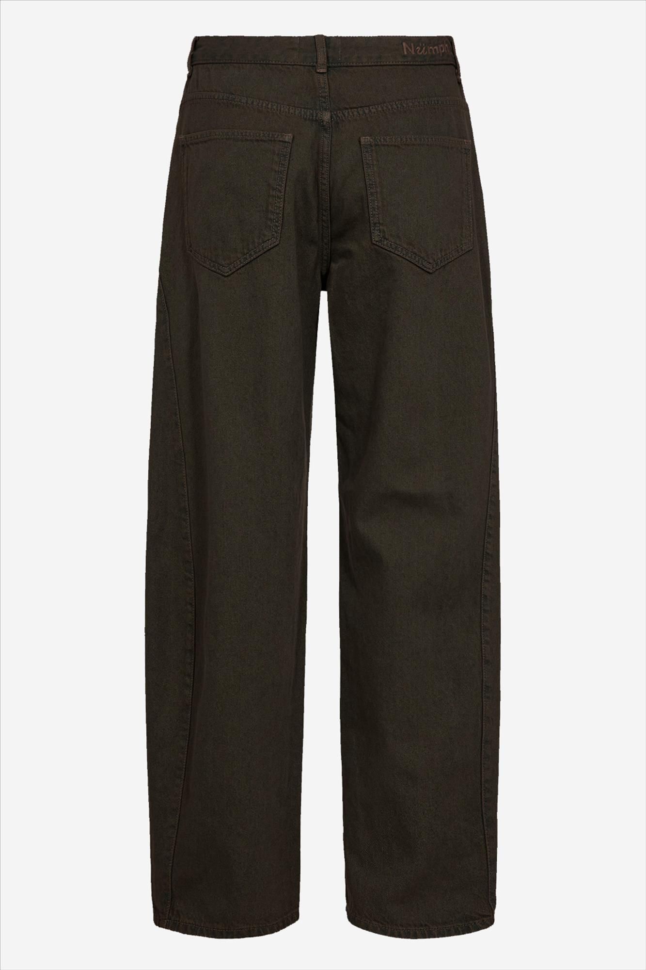 Nümph - Donkerbruine Amsterdam barrel jeans