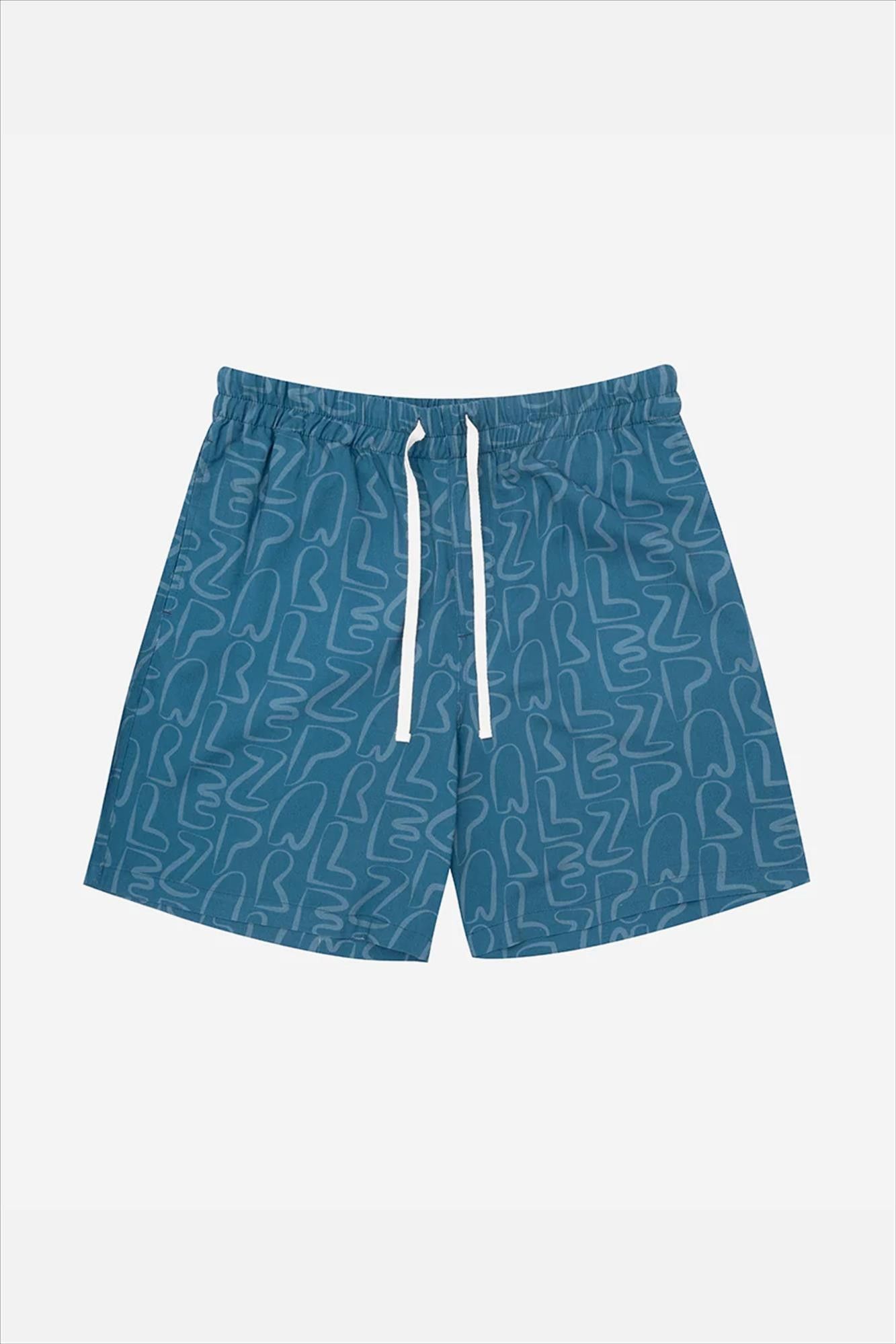PARLEZ - Blauwe Wake short