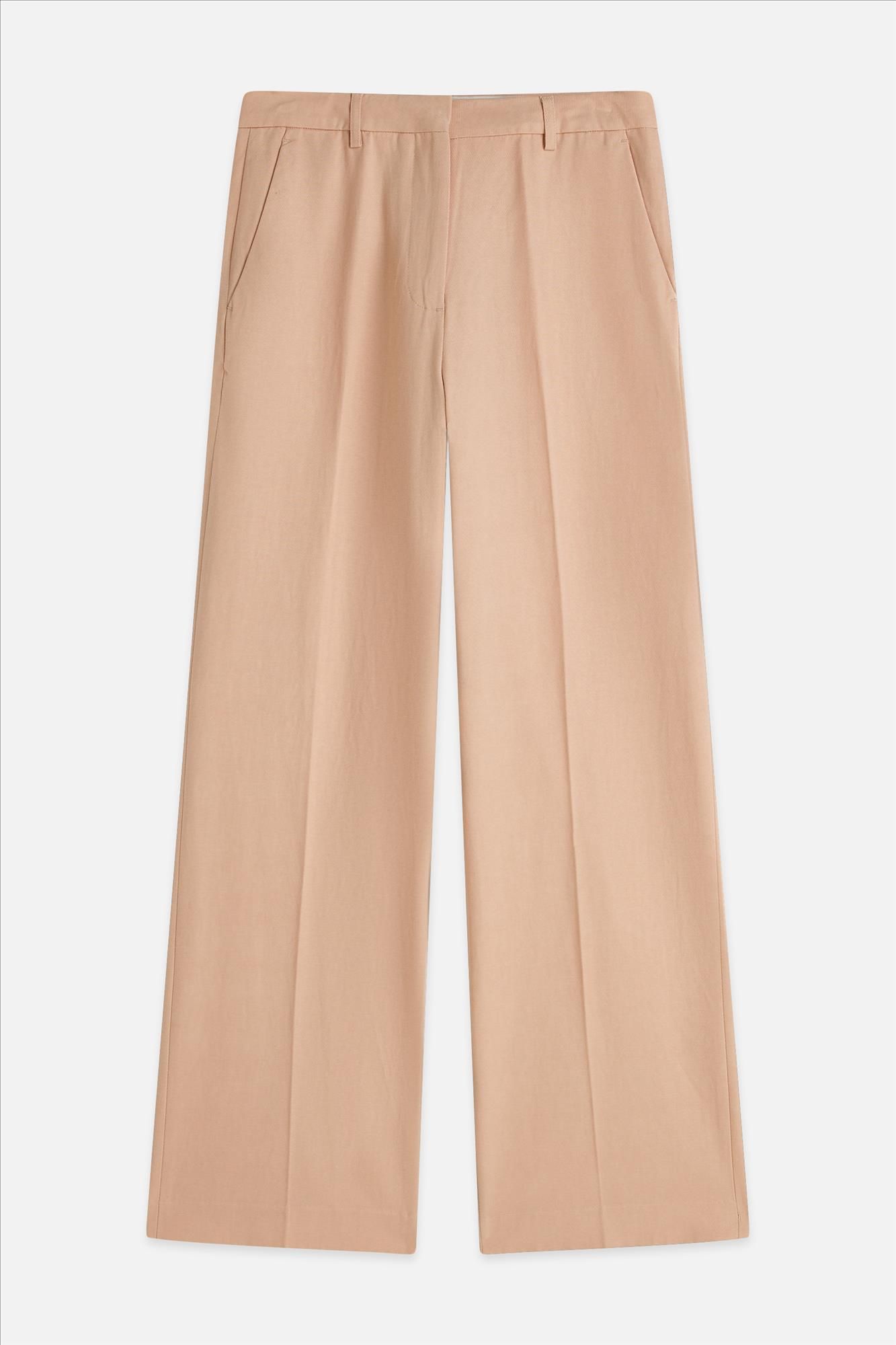 Scotch & Soda - Lichtroze Edie wide broek