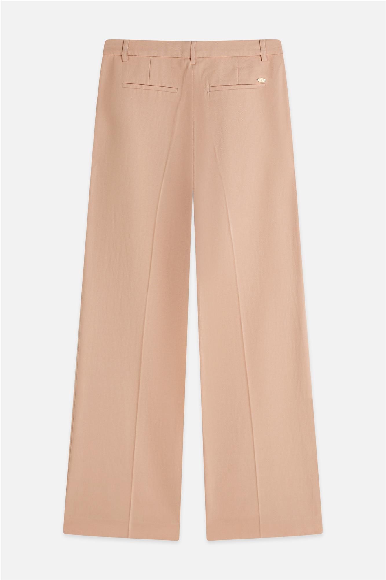 Scotch & Soda - Lichtroze Edie wide broek
