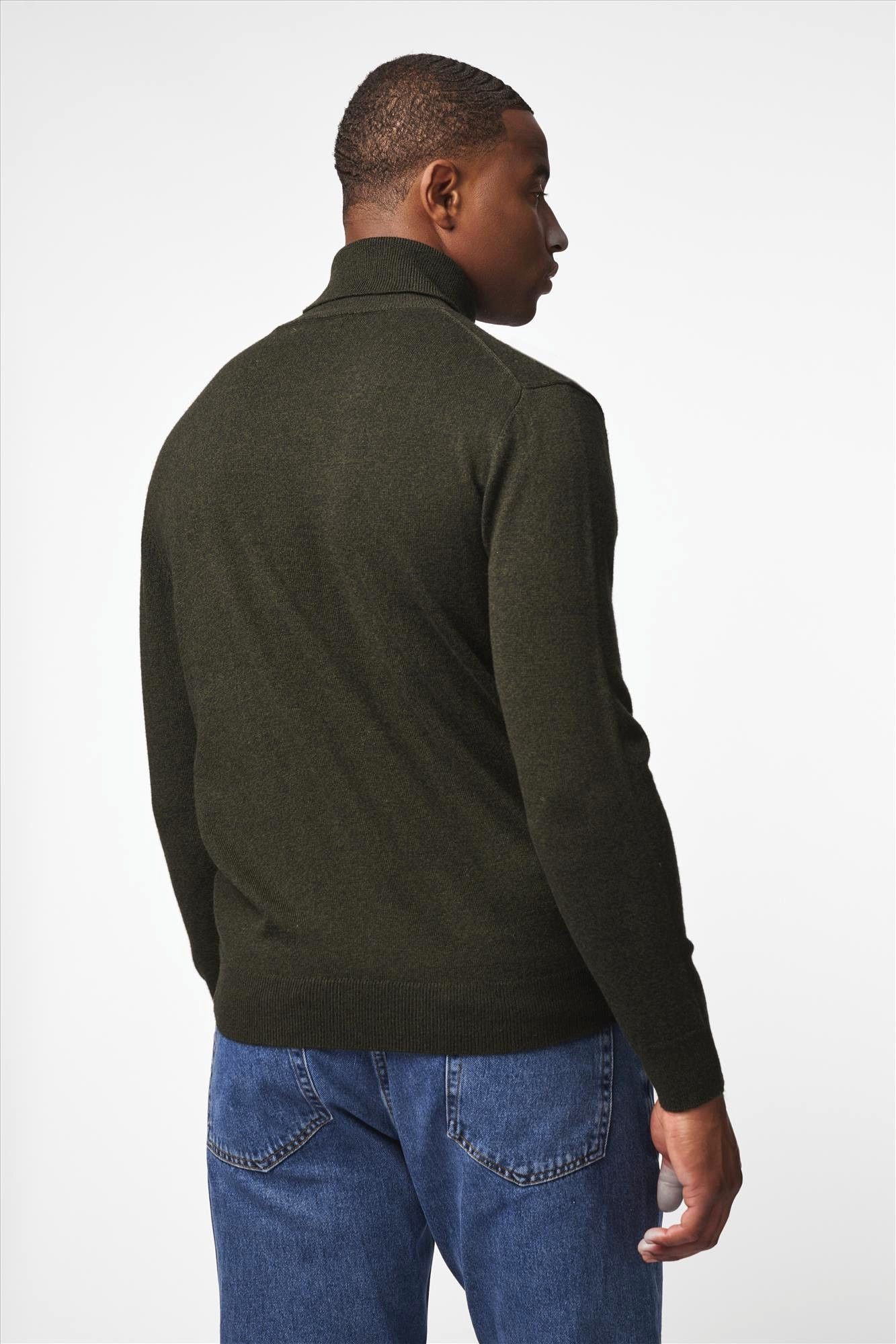 Antwrp - Donkergroene Merino turtleneck