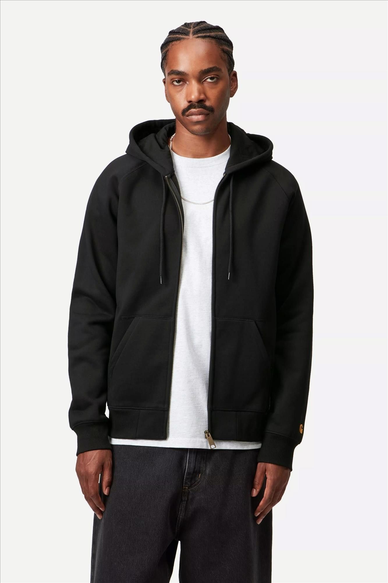 Carhartt WIP - Zwarte Chase Zip hoodie