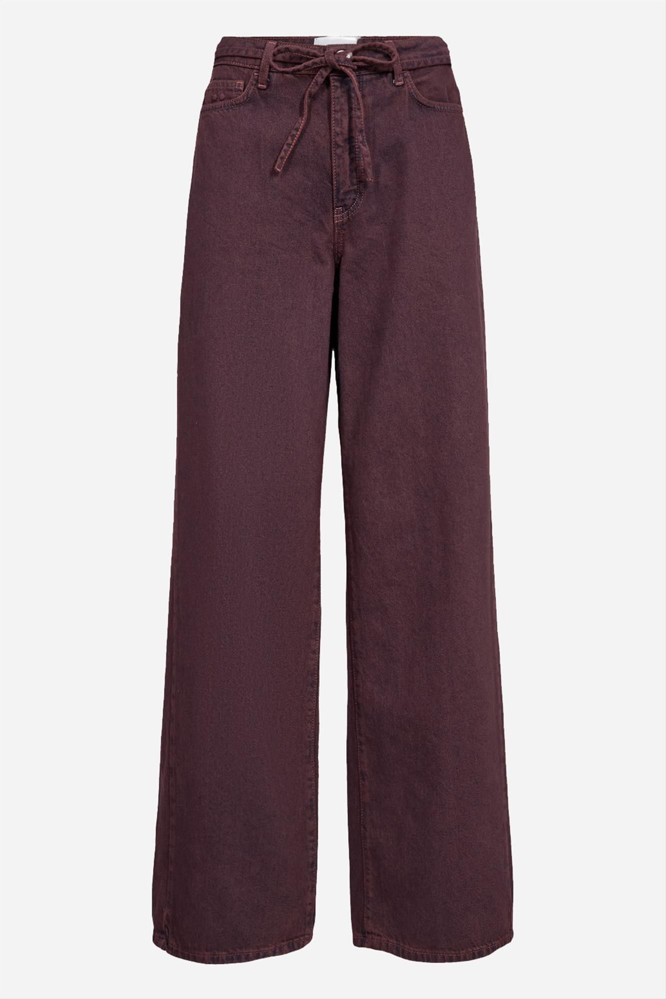Nümph - Donkerpaarse Brooklyn wide jeans
