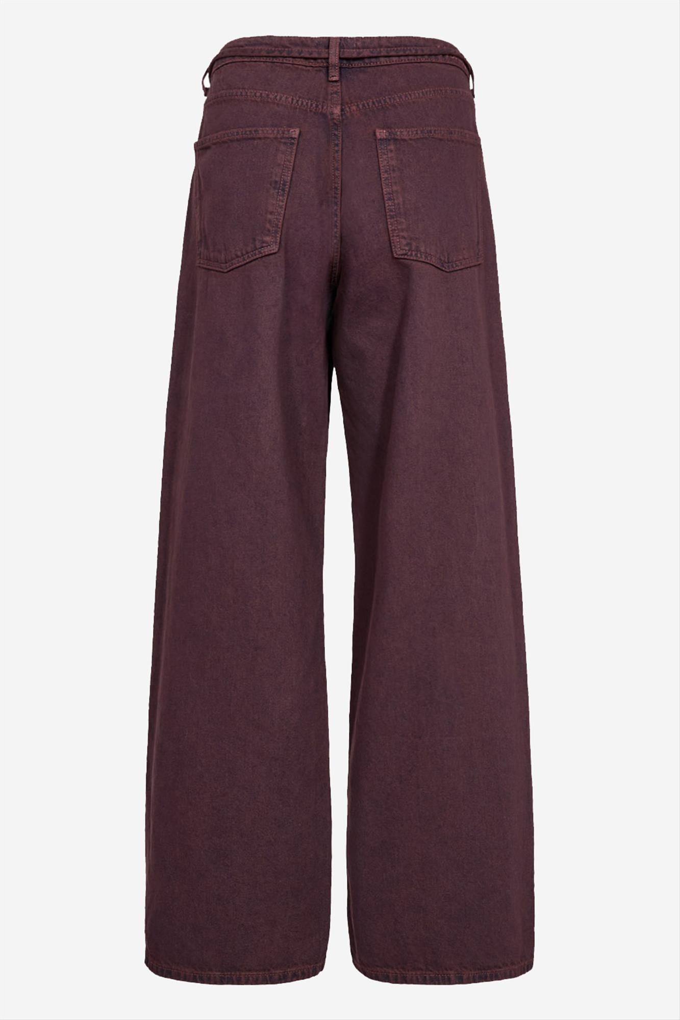 Nümph - Donkerpaarse Brooklyn wide jeans