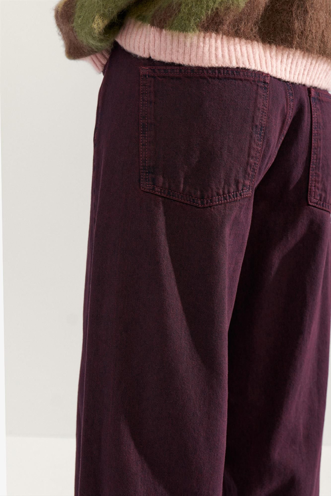 Nümph - Donkerpaarse Brooklyn wide jeans