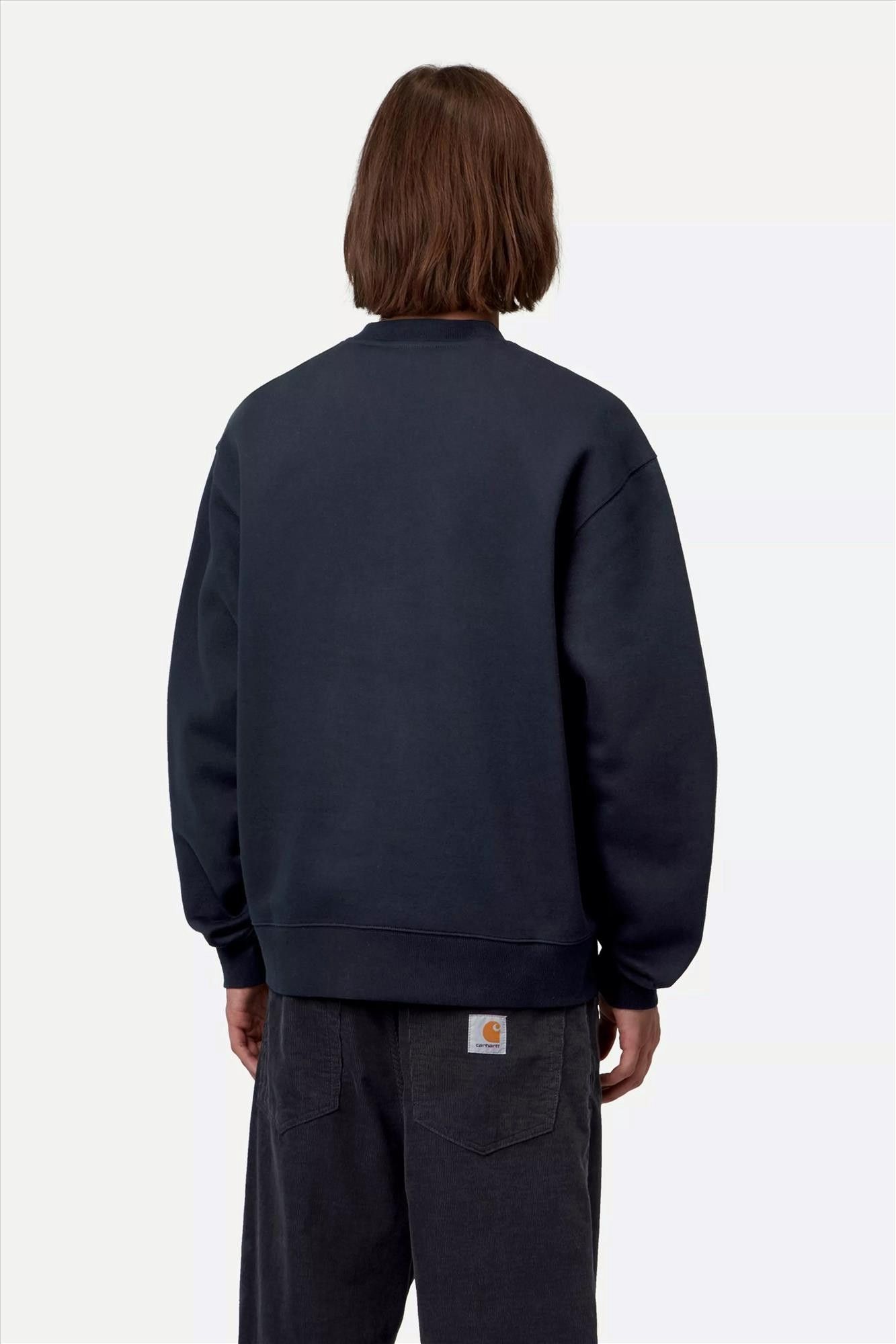 Carhartt WIP - Donkerblauwe Mack sweater