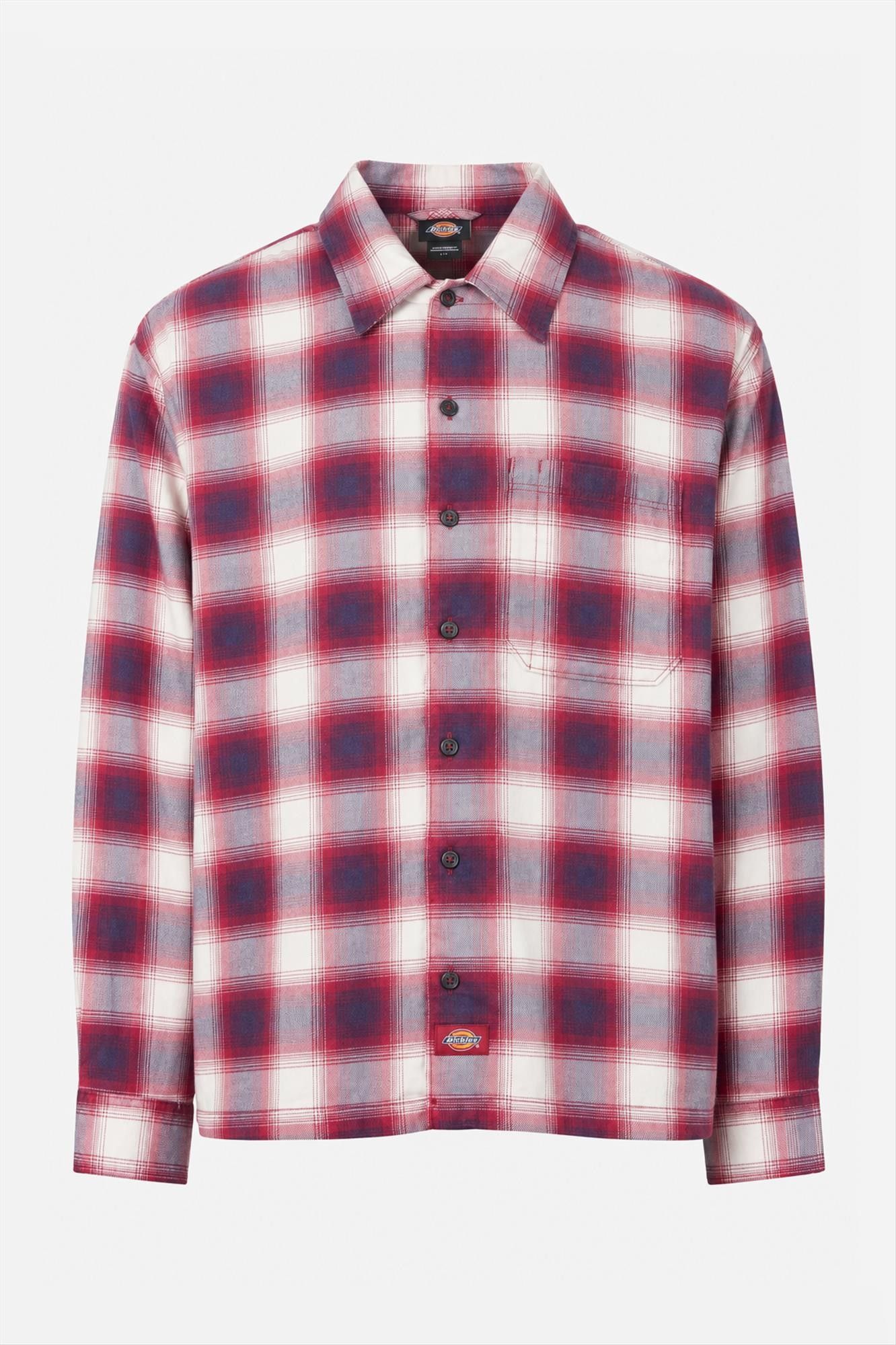 Dickies - Bordeaux Gulfport Flannel hemd