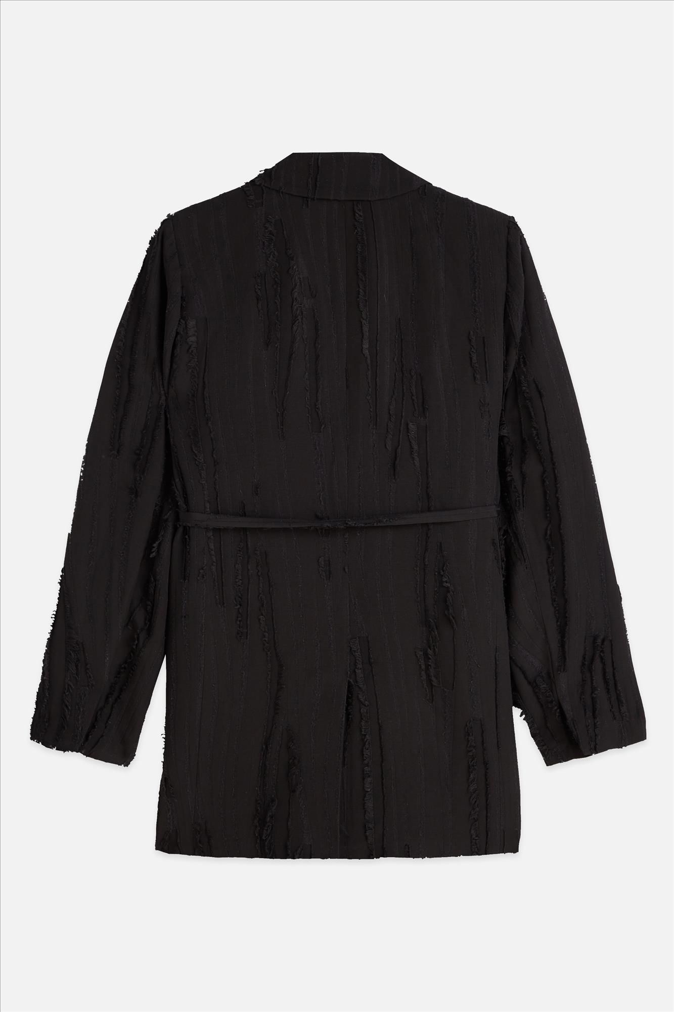 Scotch & Soda - Zwarte Belted blazer