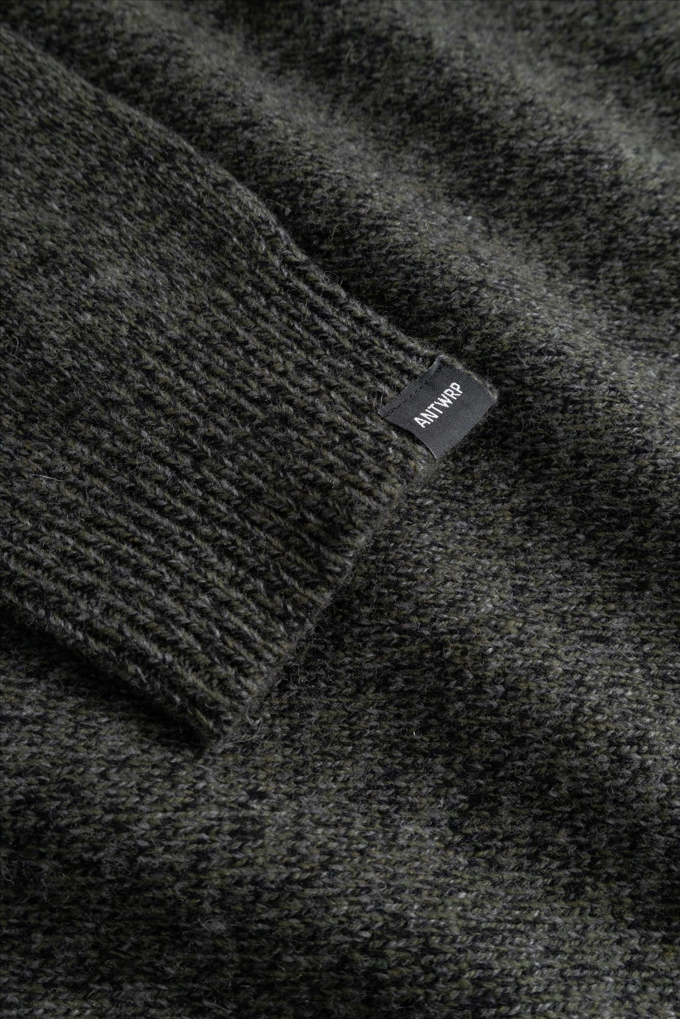 Antwrp - Donkergroene Mouline Turtleneck trui