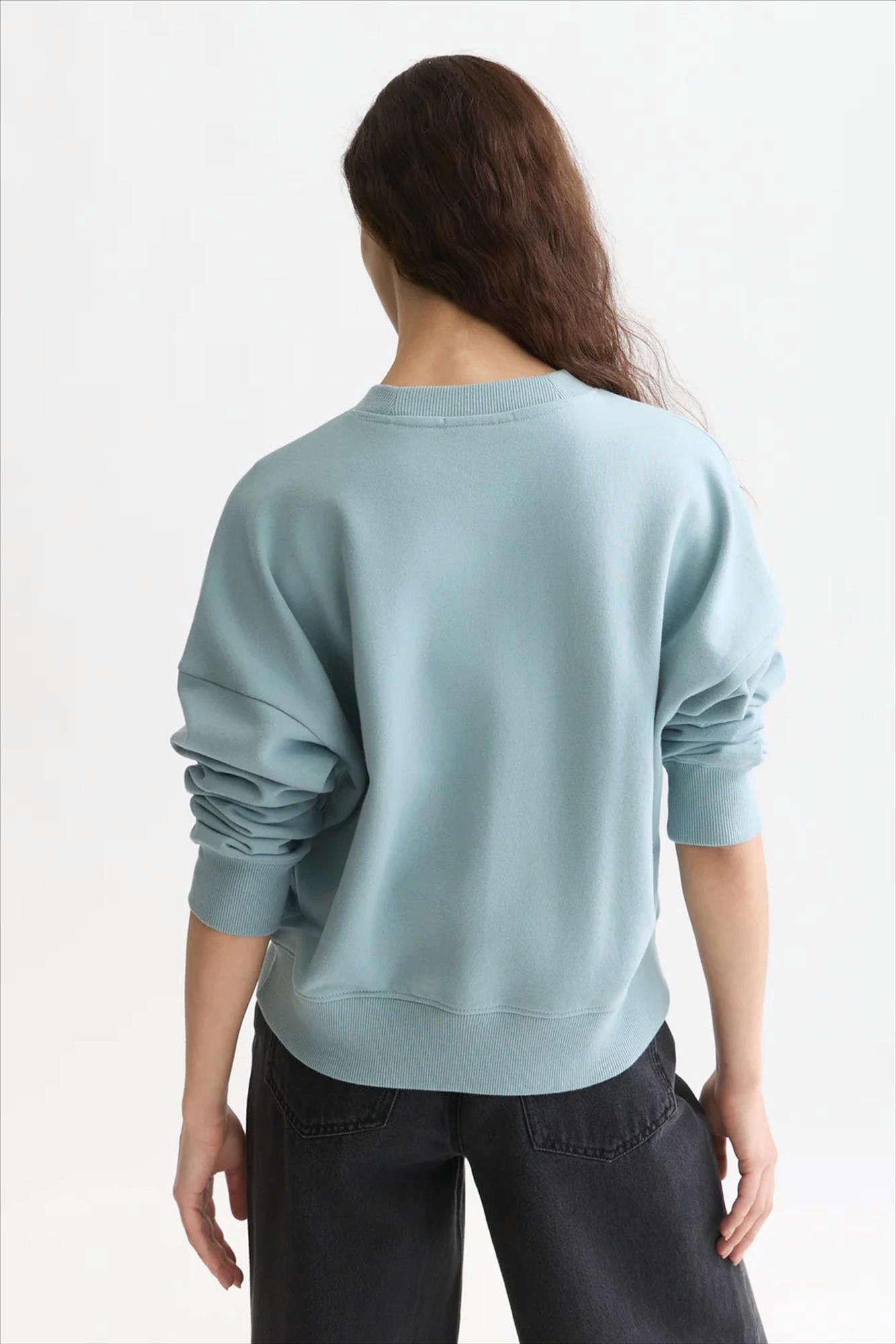 Scotch & Soda - Blauwe Embroidered Logo sweater