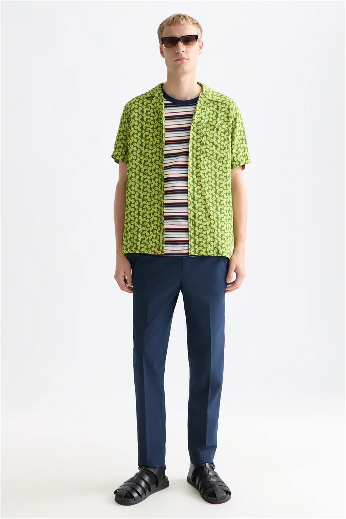 Scotch & Soda - Donkerblauwe Warren regular straight broek