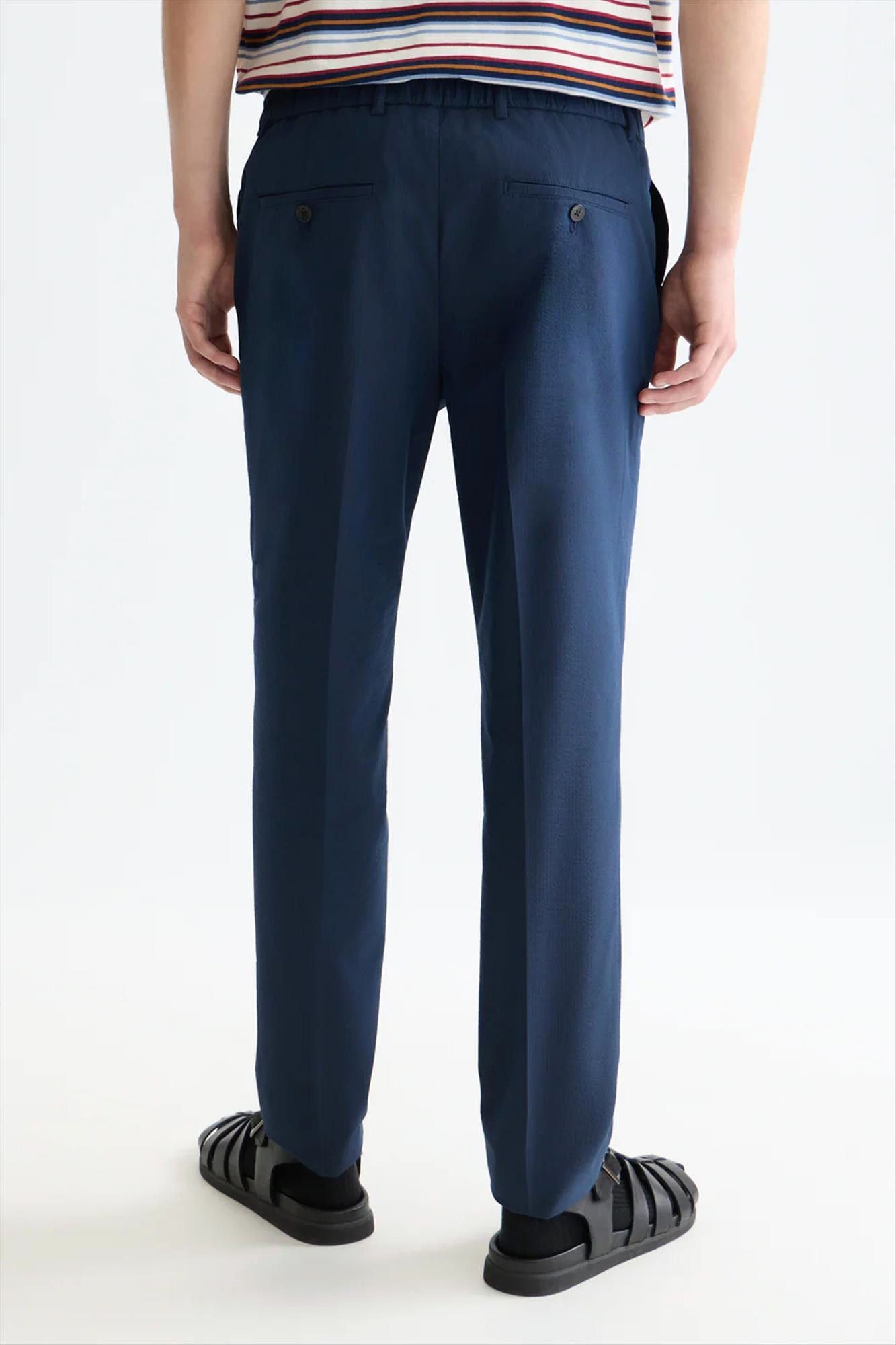 Scotch & Soda - Donkerblauwe Warren regular straight broek