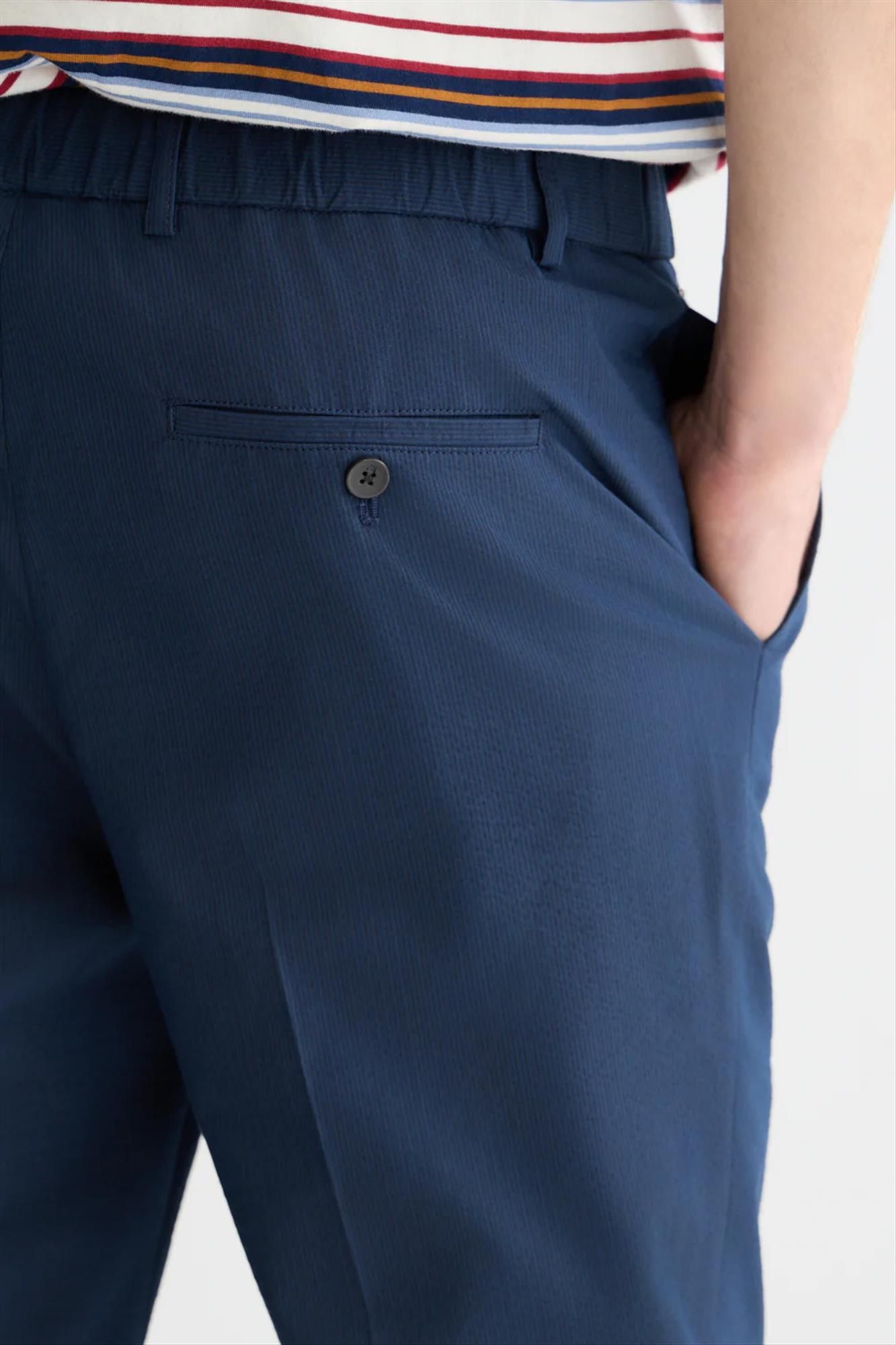 Scotch & Soda - Donkerblauwe Warren regular straight broek