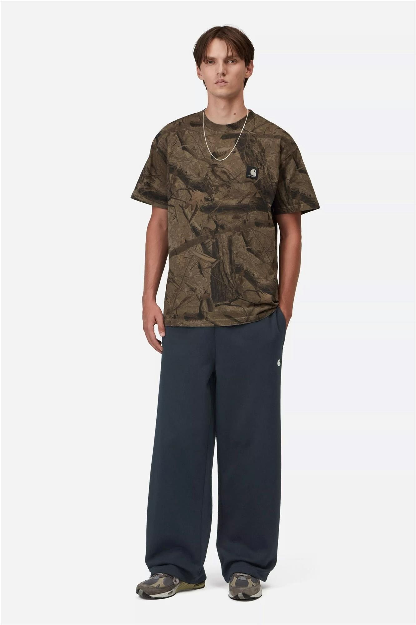 Carhartt WIP - Donkerblauwe Mack sweatpants