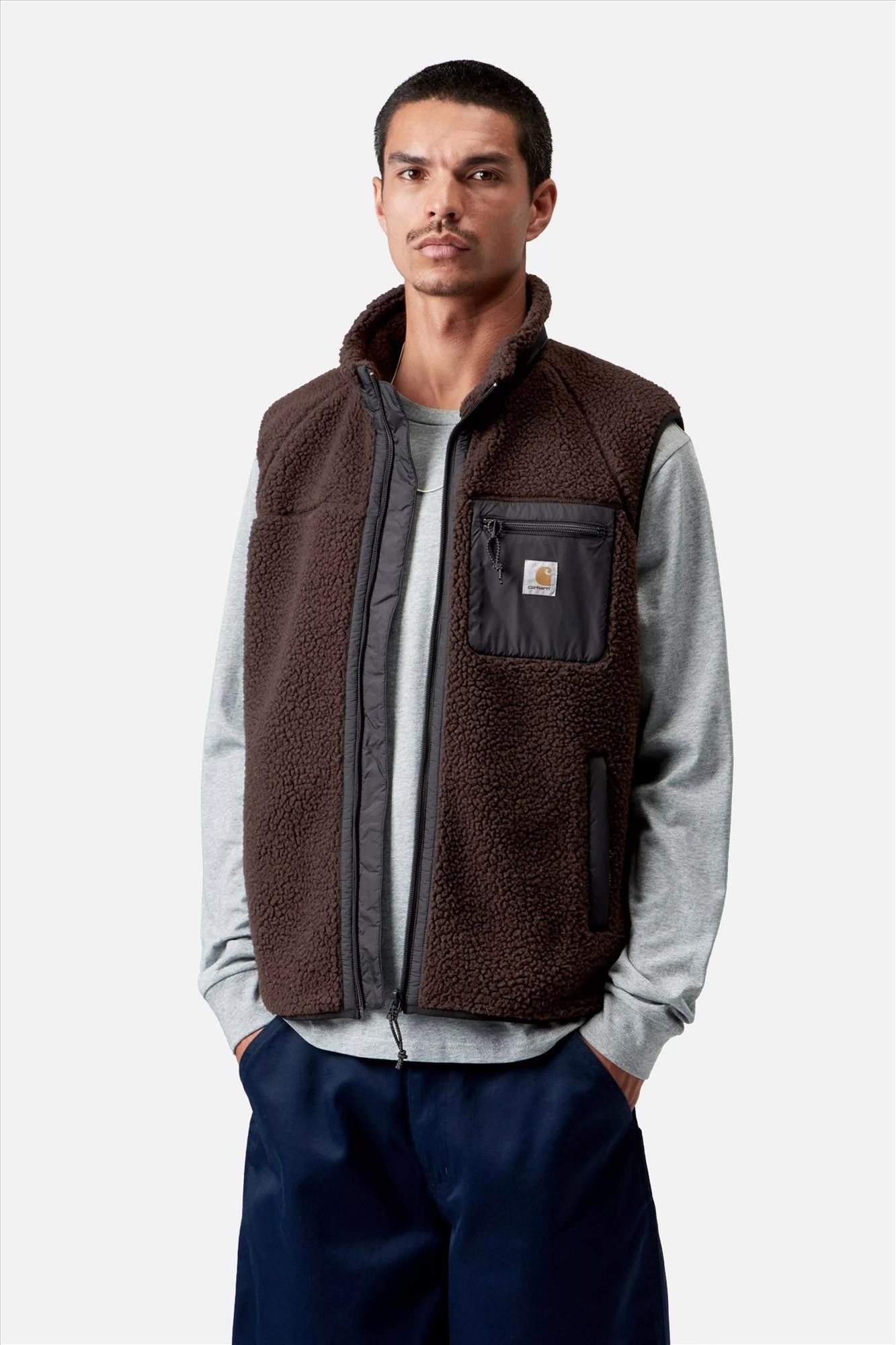 Carhartt WIP - Donkerbruine Prentis bodywarmer