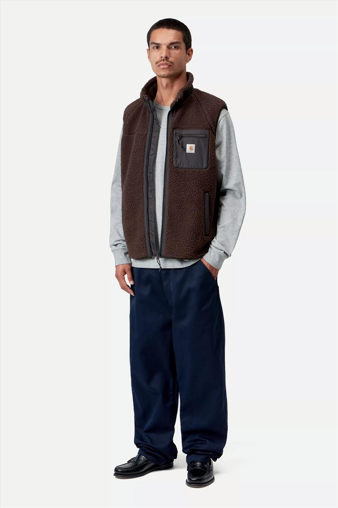 Carhartt WIP - Donkerbruine Prentis bodywarmer