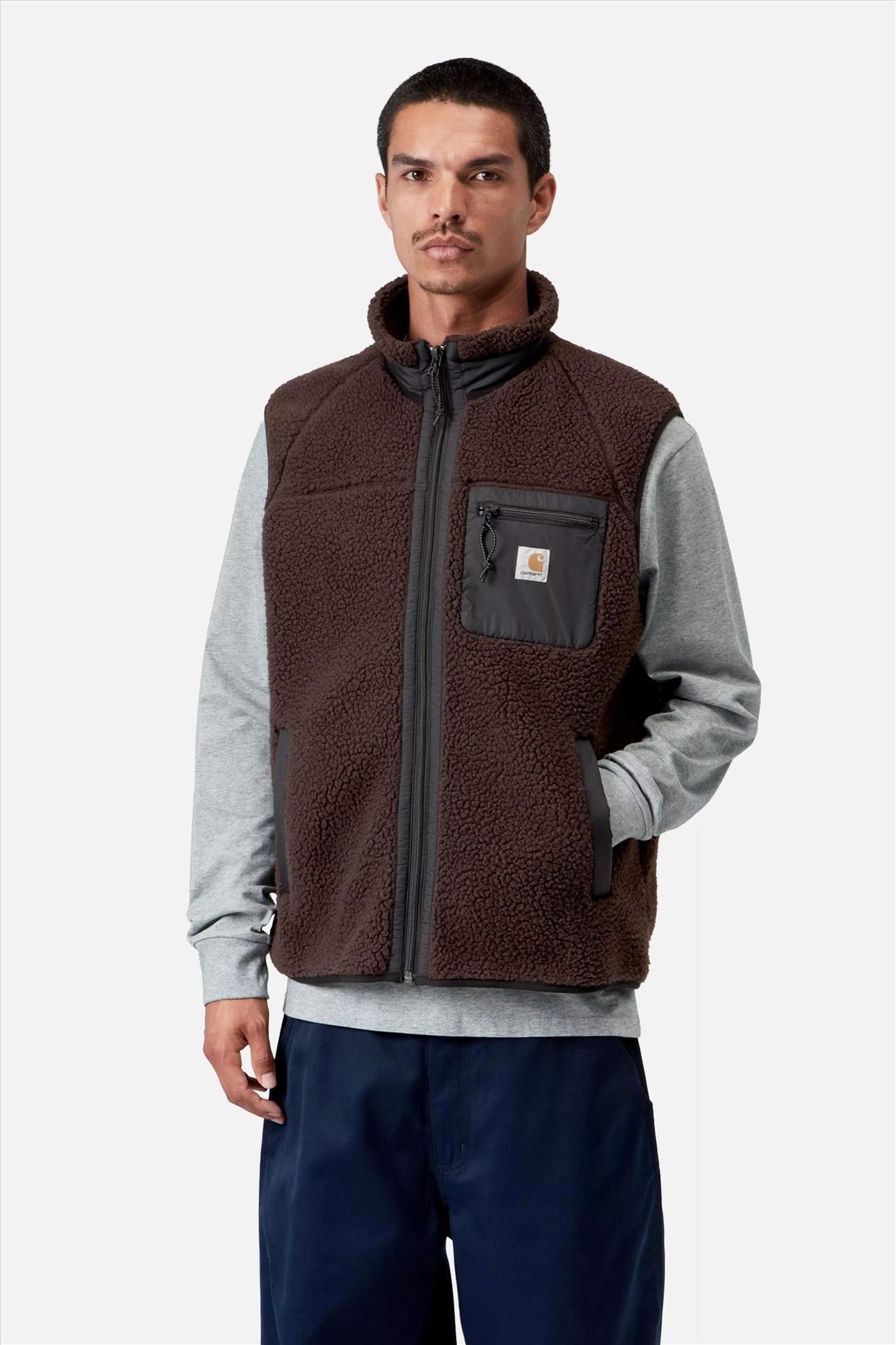 Carhartt WIP - Donkerbruine Prentis bodywarmer