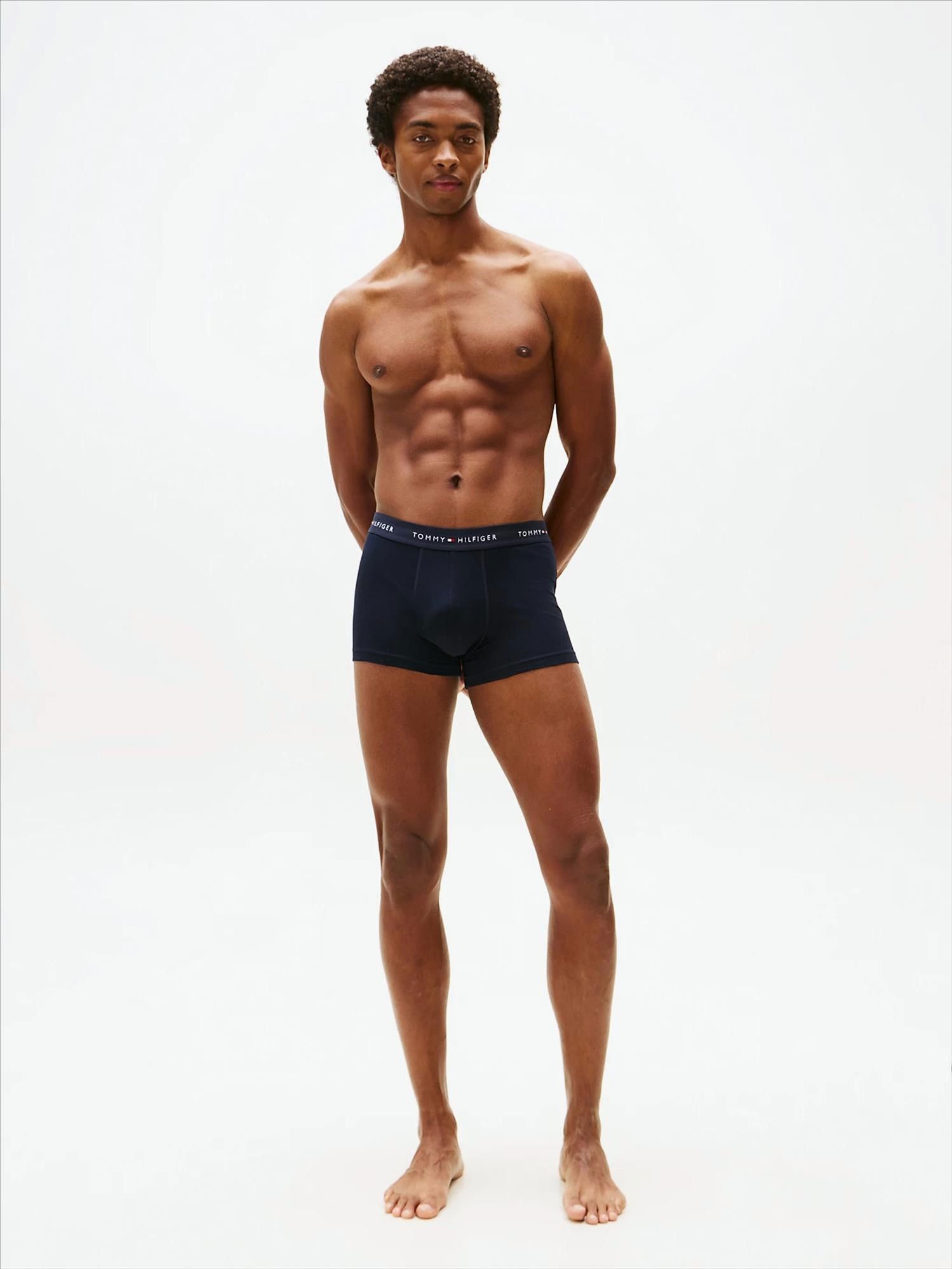 Tommy Hilfiger Underwear - Donkerblauwe 3-pack trunk boxershorts