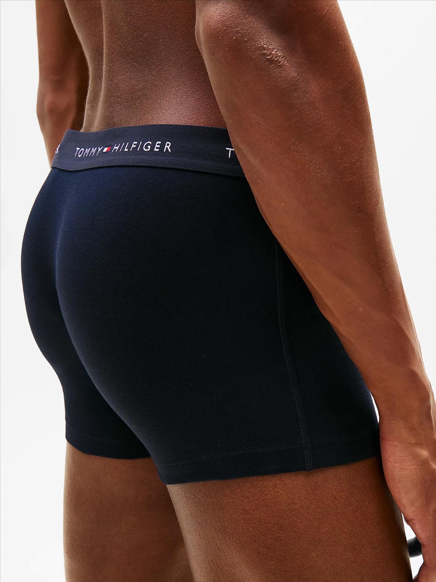 Tommy Hilfiger Underwear - Donkerblauwe 3-pack trunk boxershorts