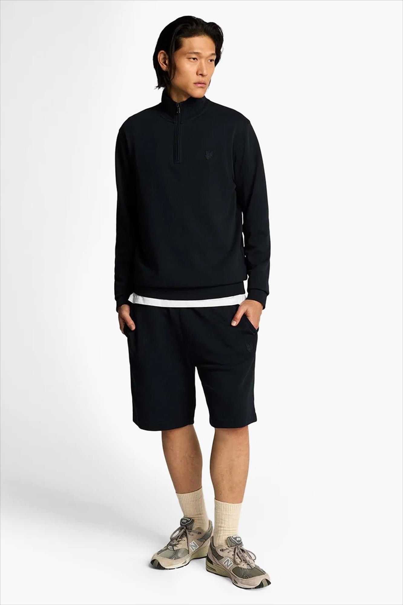 Lyle & Scott - Donkerblauwe Superfine sweatshort