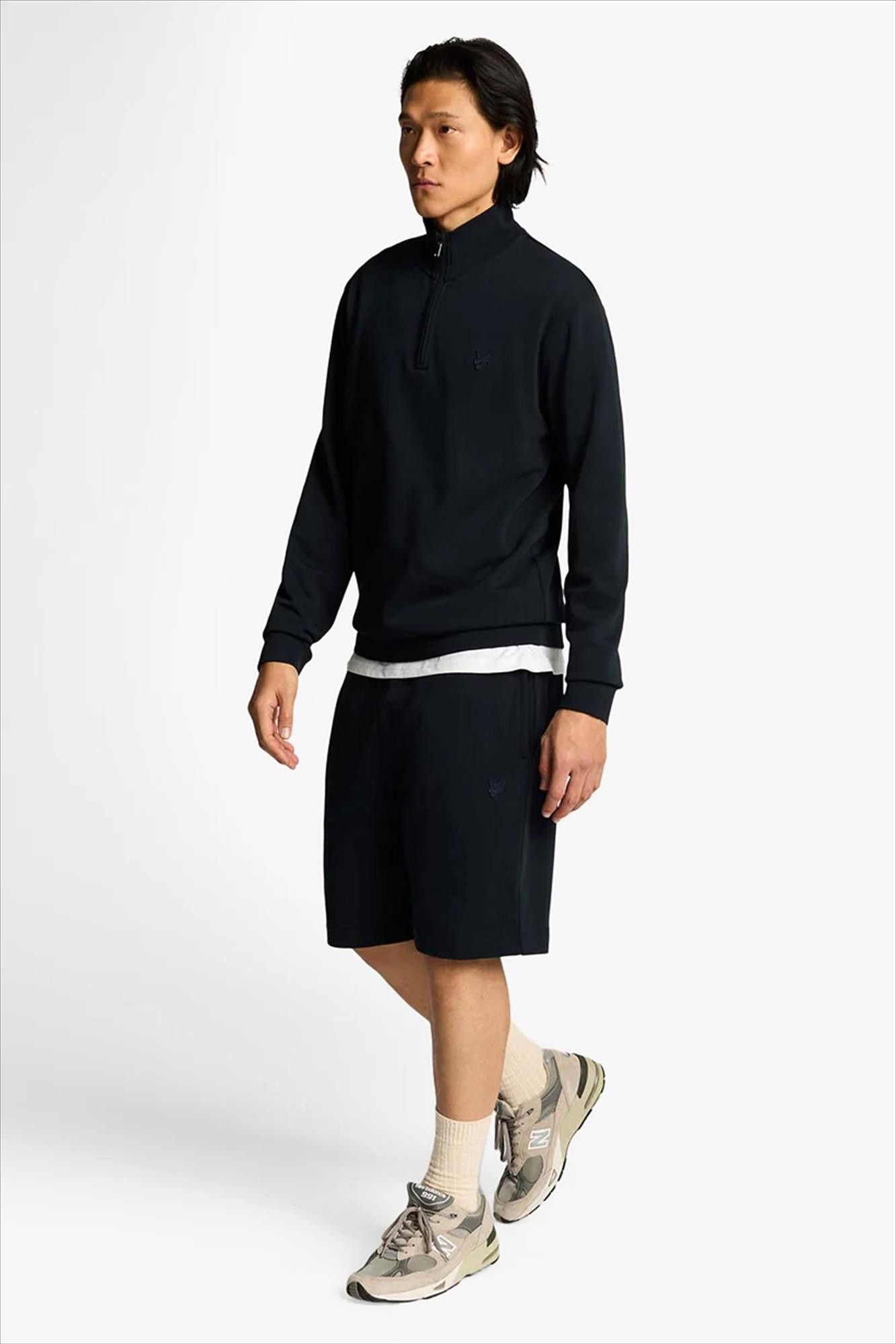 Lyle & Scott - Donkerblauwe Superfine sweatshort
