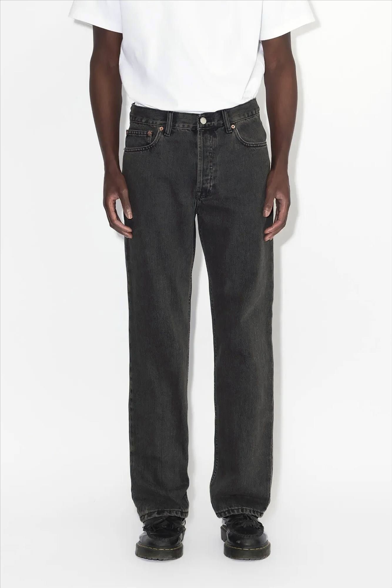 Dr. Denim - Zwarte Aged Dash straight jeans
