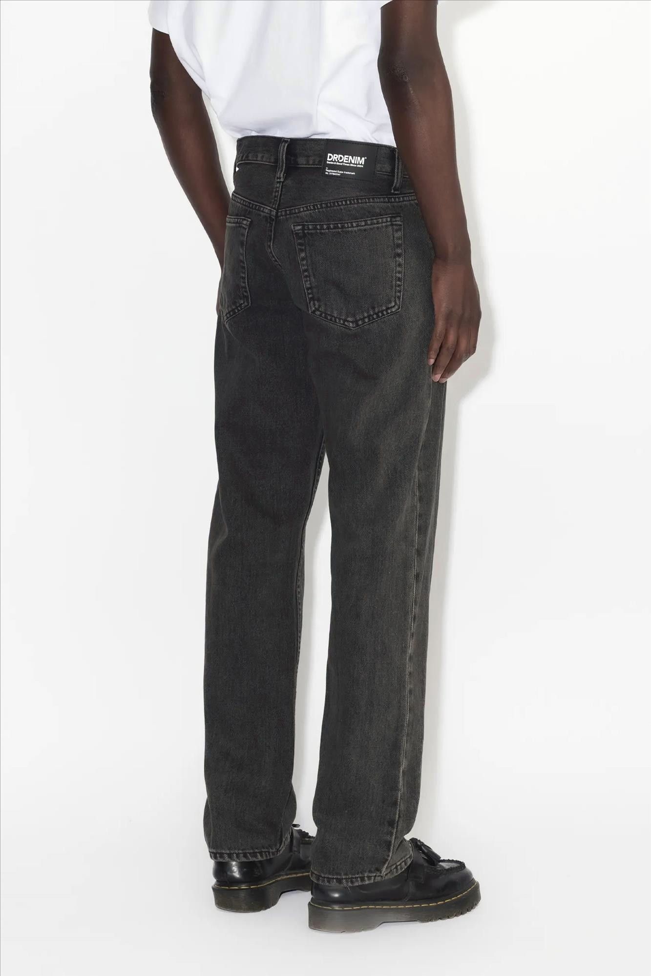 Dr. Denim - Zwarte Aged Dash straight jeans