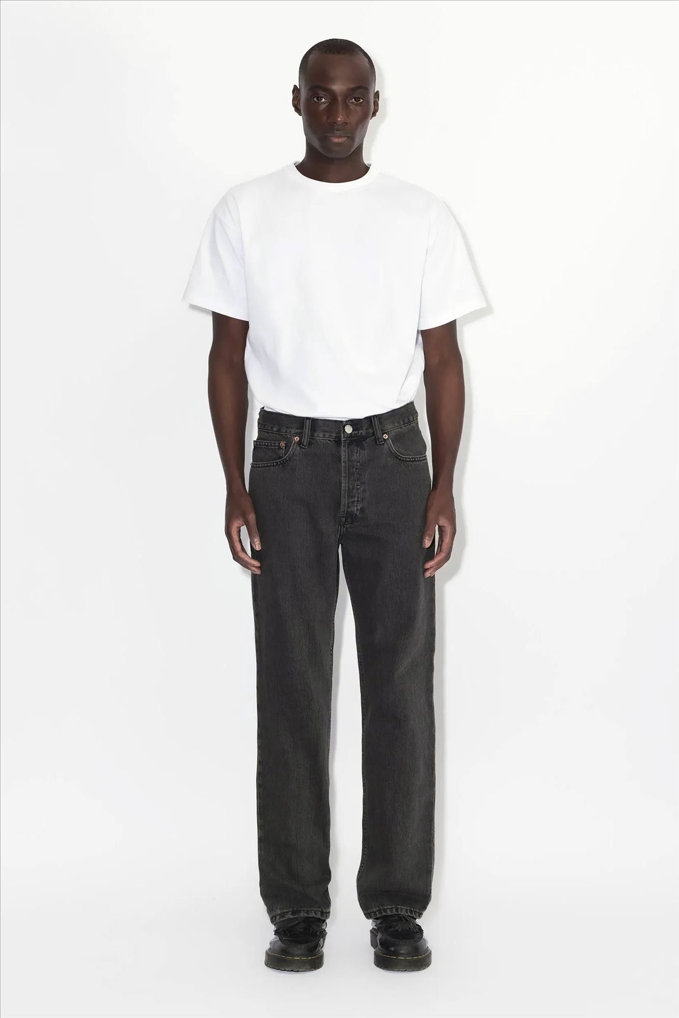 Dr. Denim - Zwarte Aged Dash straight jeans