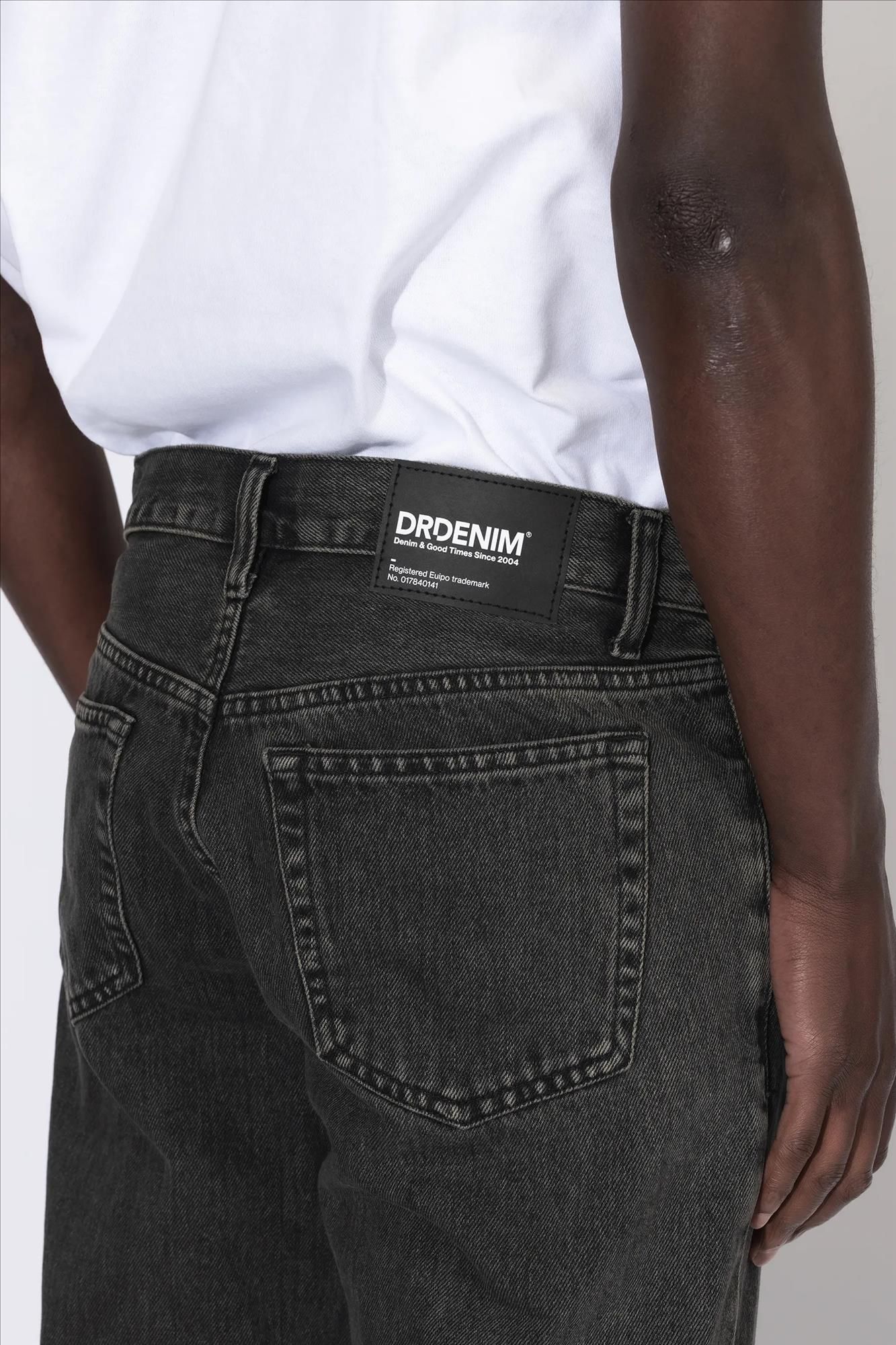 Dr. Denim - Zwarte Aged Dash straight jeans