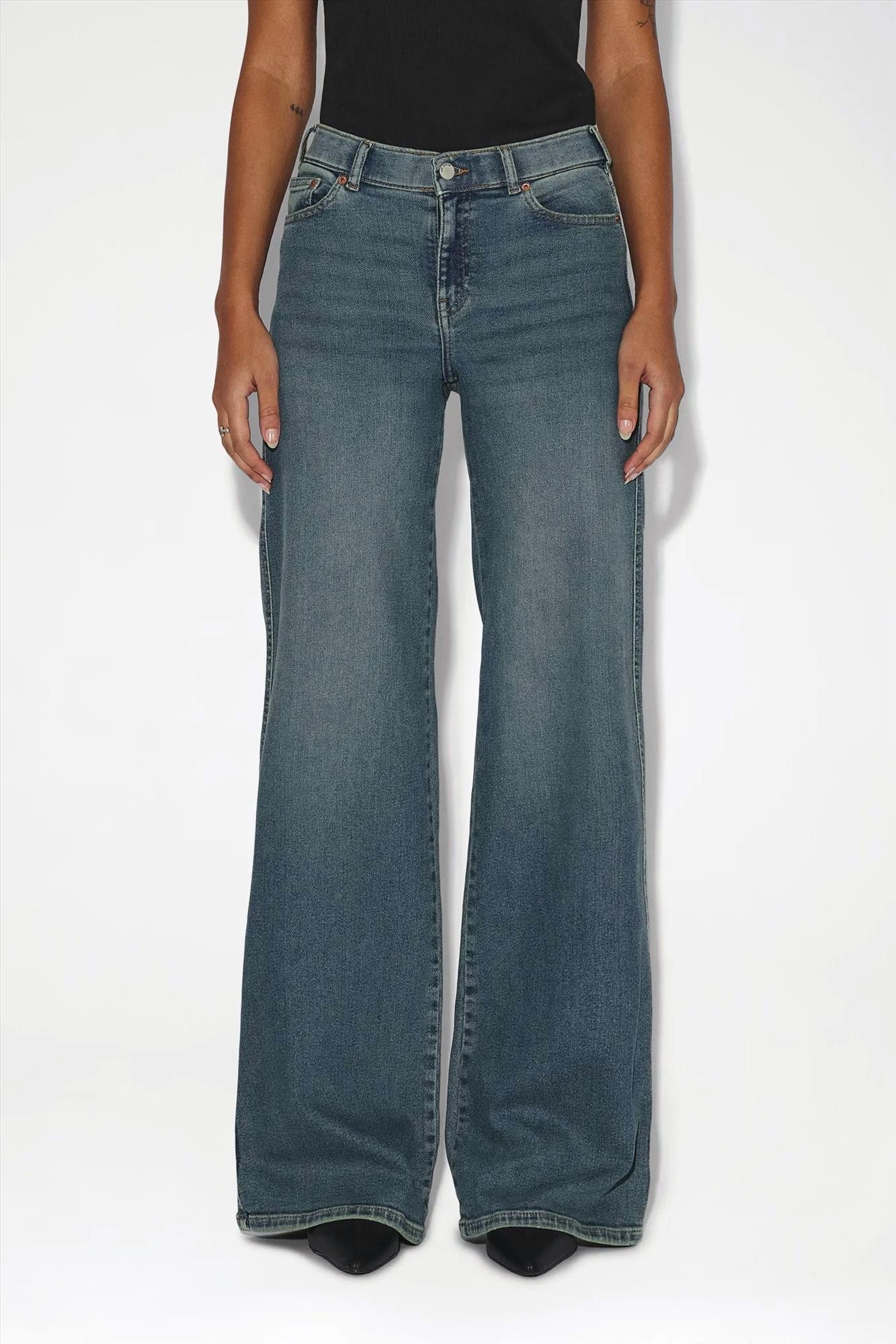 Dr. Denim - Blauwe Used Vintage Zila wide jeans