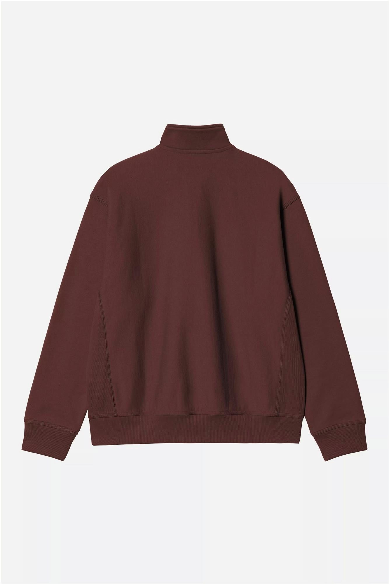 Carhartt WIP - Bordeaux Half Zip American Script sweater