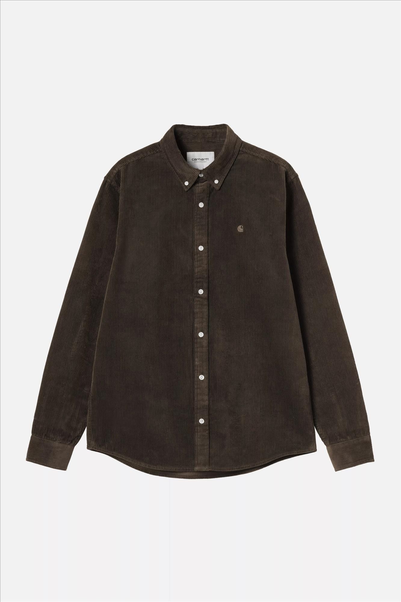 Carhartt WIP - Donkerbruin Madison Cord hemd