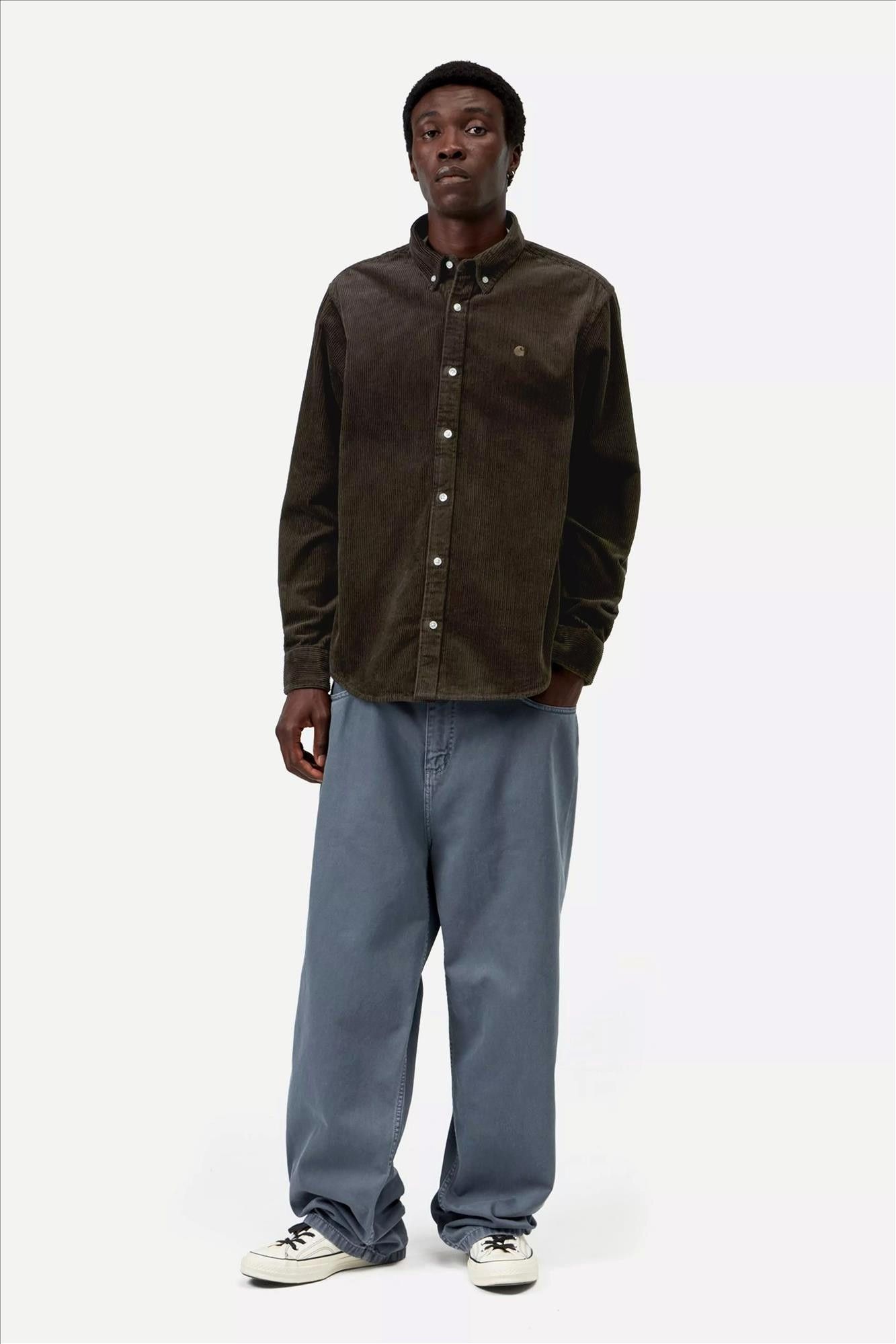Carhartt WIP - Donkerbruin Madison Cord hemd