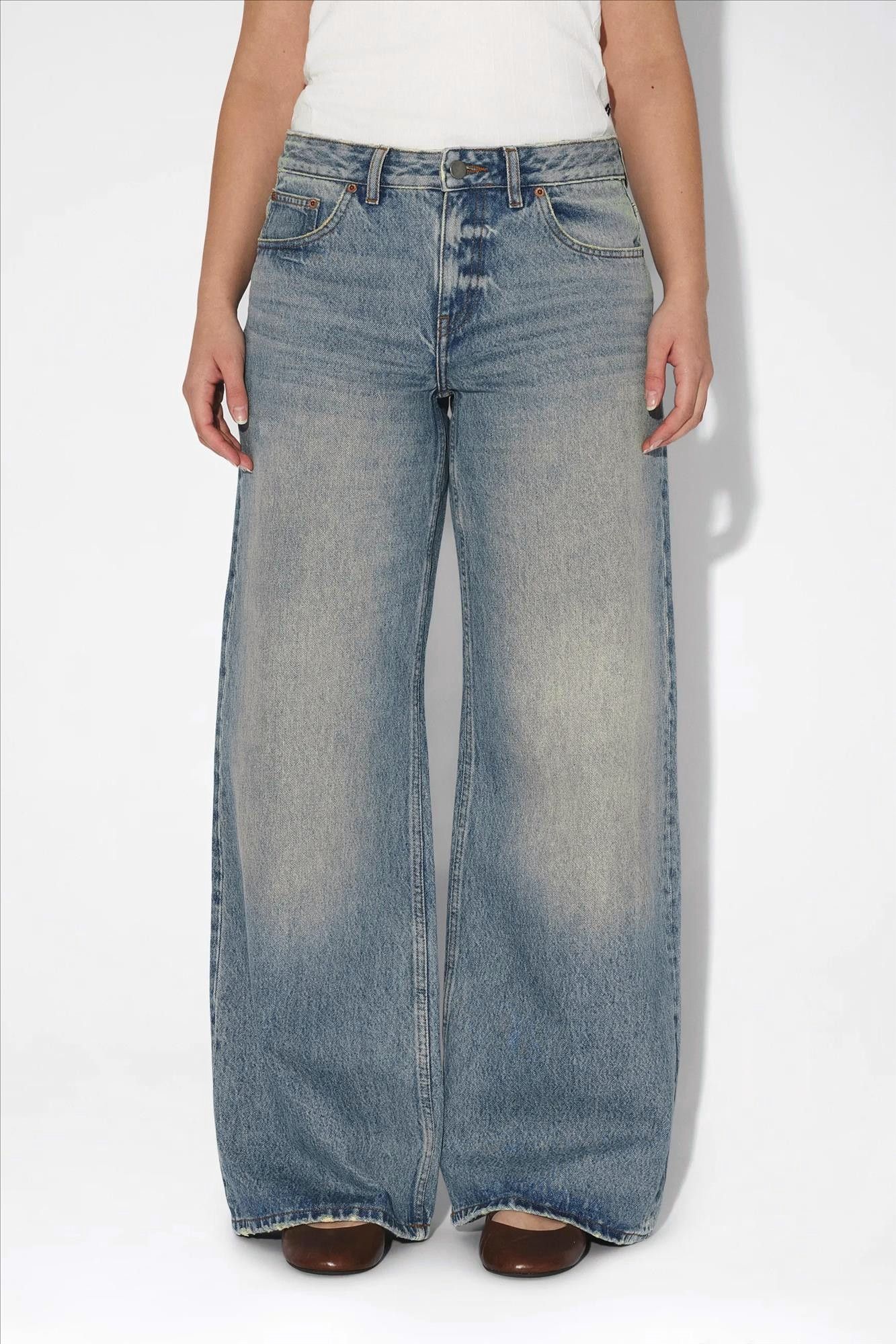 Dr. Denim - Blauwe Sky Fade Vintage Rhue wide jeans