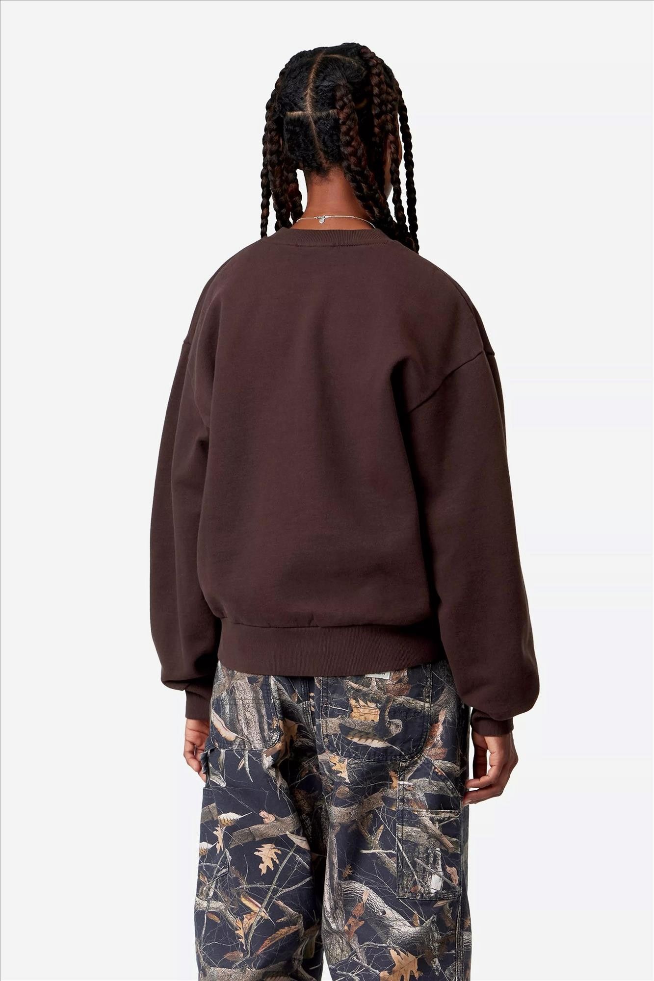 Carhartt WIP - Donkerbruine Casey sweater