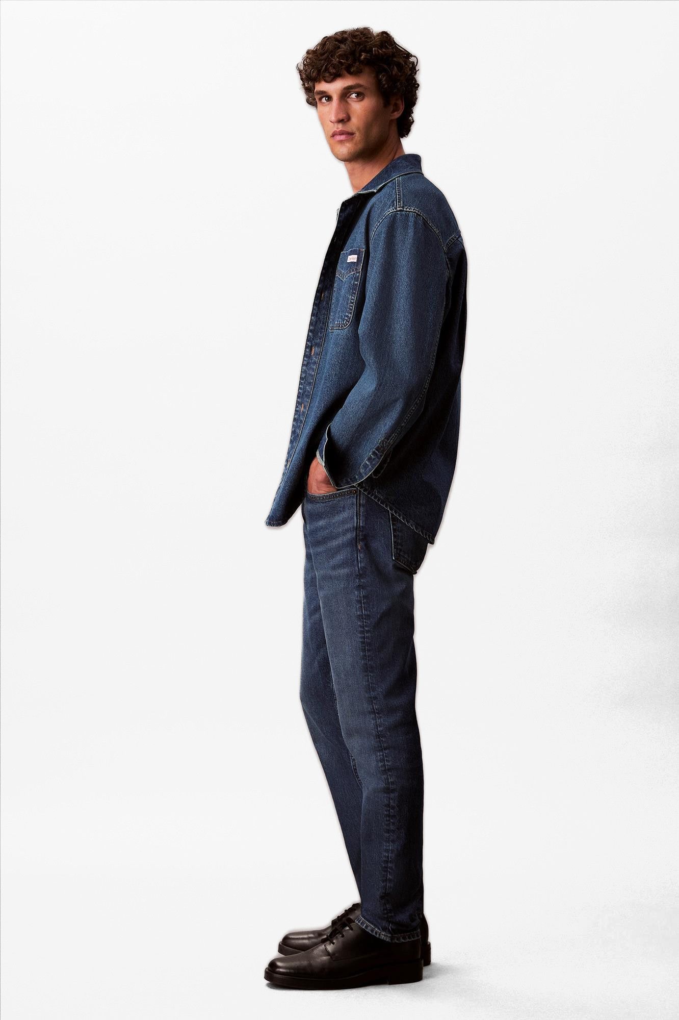 Calvin Klein Jeans - Donkerblauwe Sahara slim taper jeans