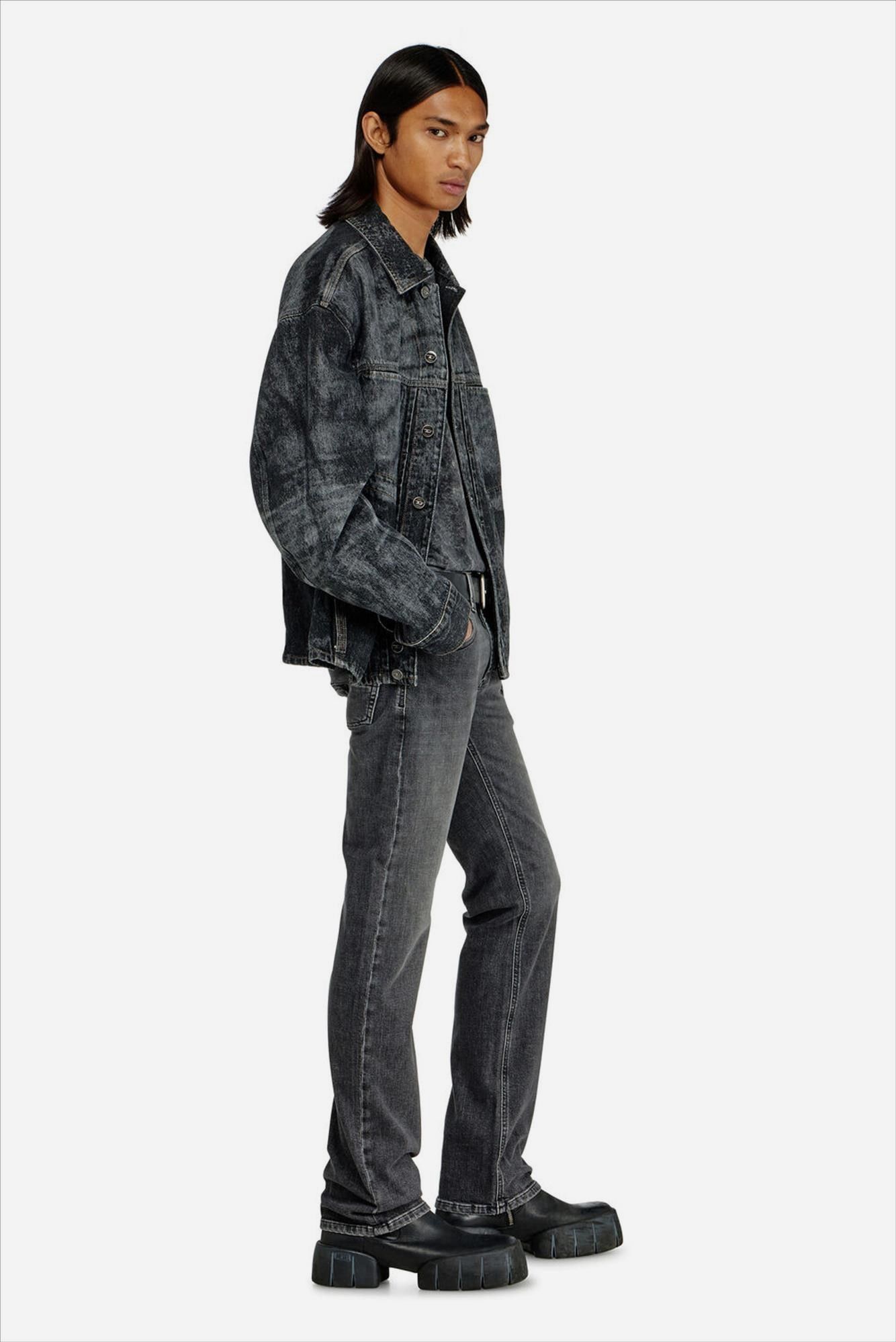 Diesel - Donkergrijze 1985 Larkee straight jeans