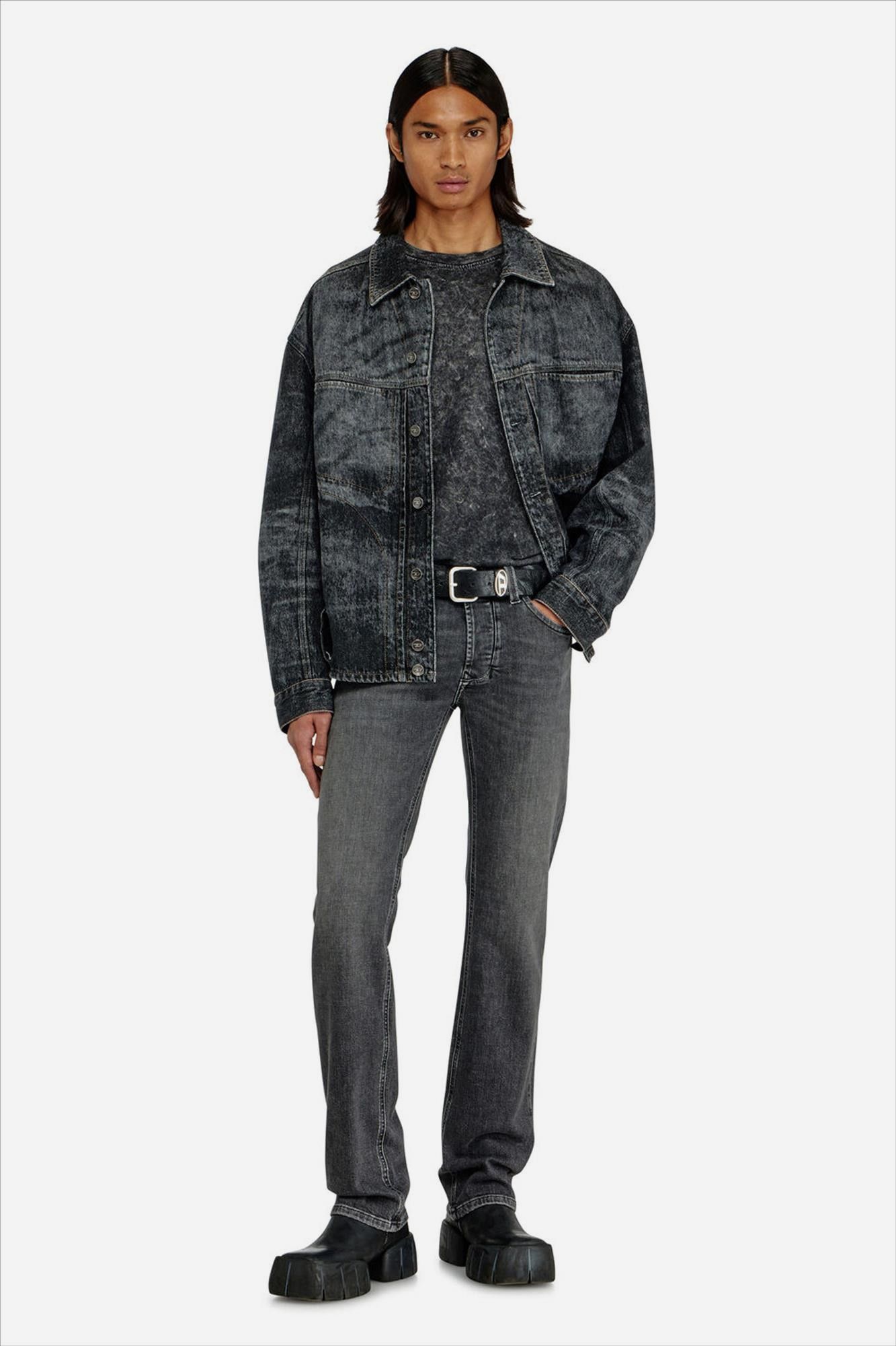 Diesel - Donkergrijze 1985 Larkee straight jeans
