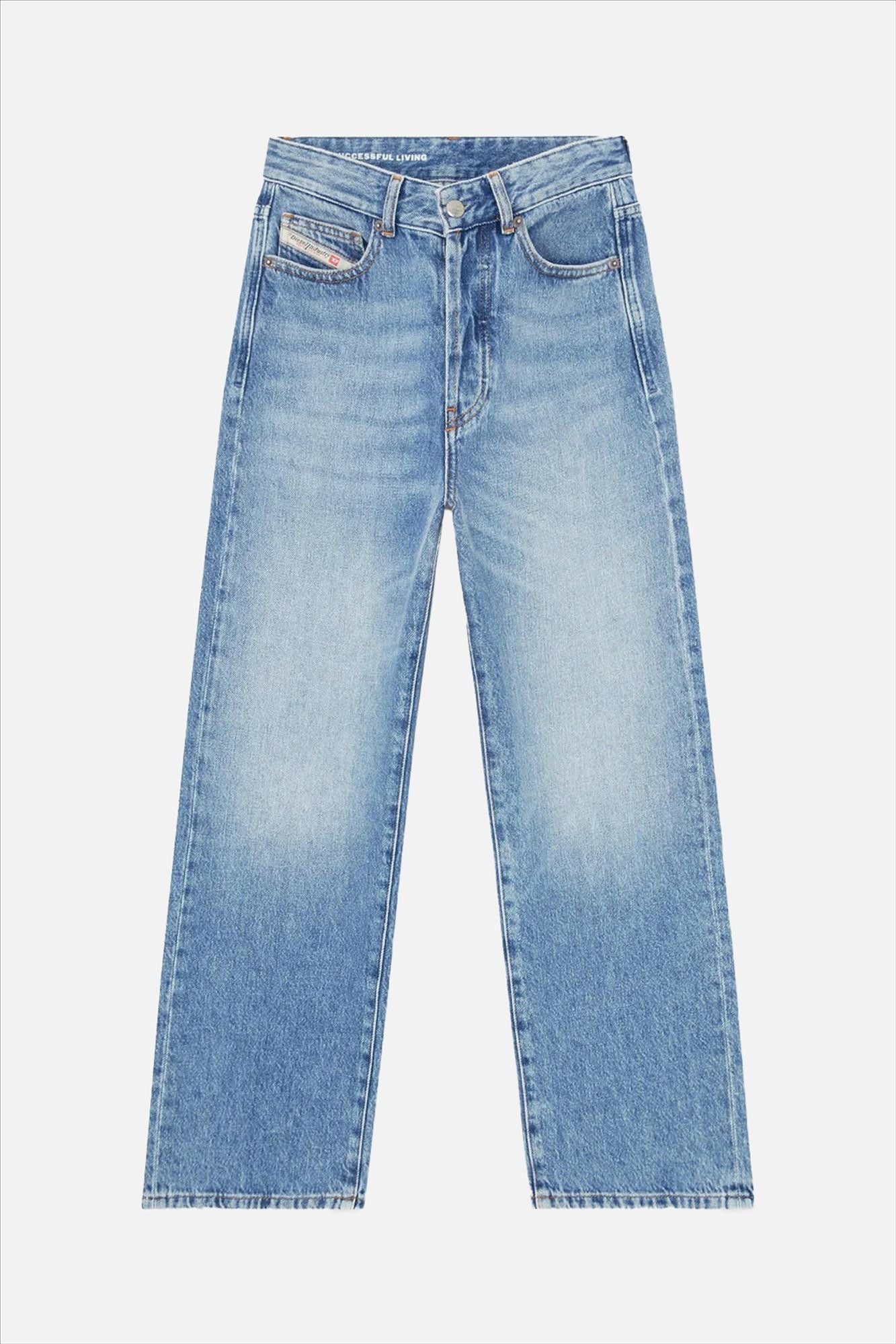 Diesel - Middenblauwe 1981 D-Went straight jeans
