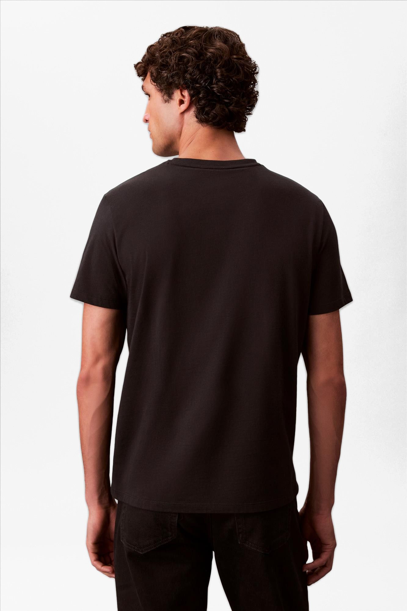 Calvin Klein Jeans - Zwarte Classic Badge T-shirt