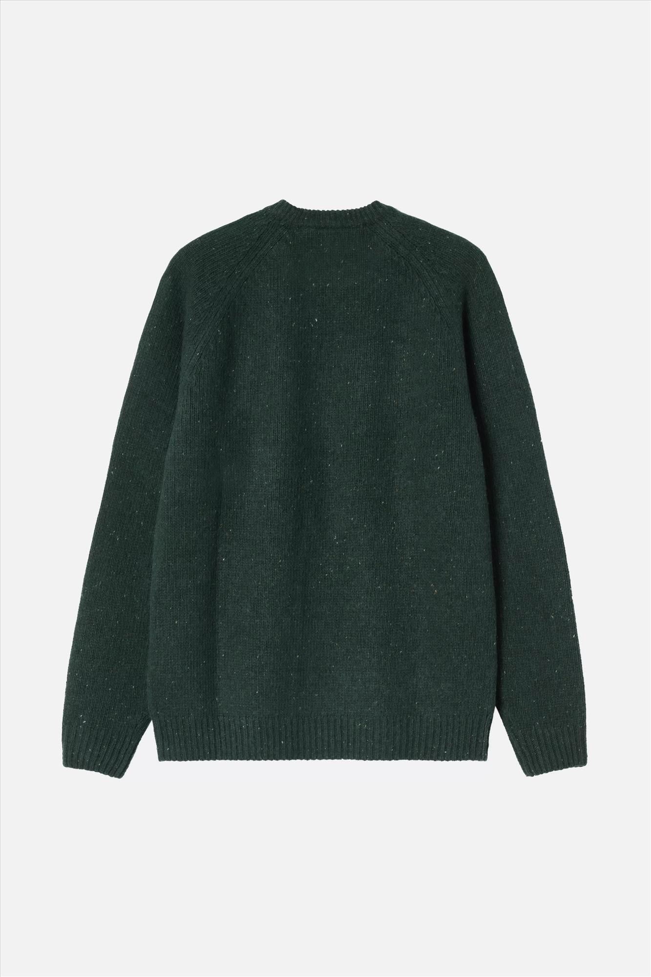 Carhartt WIP - Donkergroene Anglistic trui