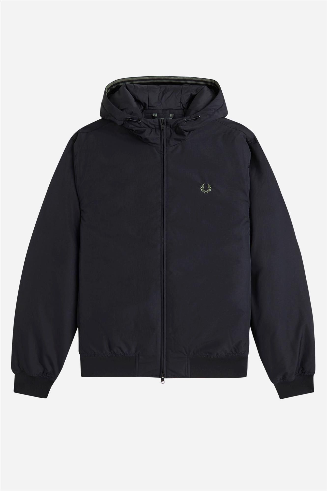 Fred Perry - Zwarte Hooded Brentham jas