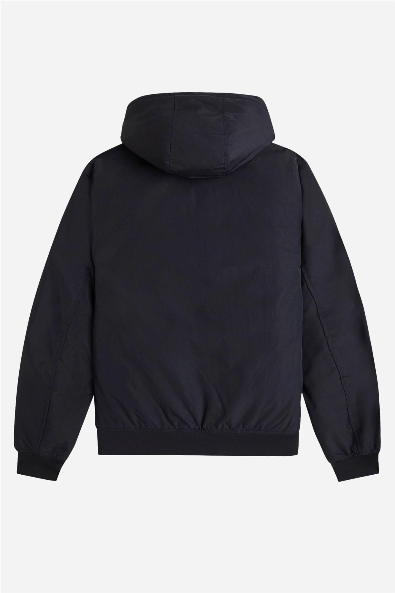 Fred Perry - Zwarte Hooded Brentham jas