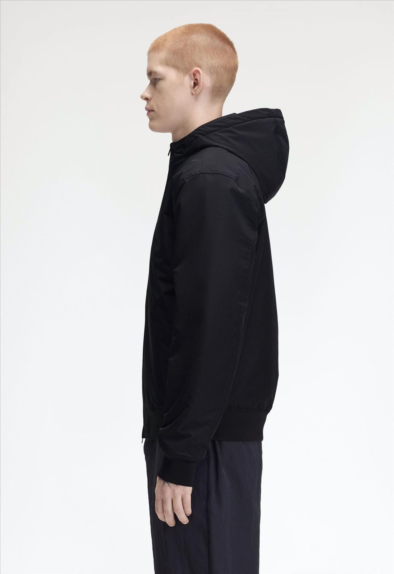 Fred Perry - Zwarte Hooded Brentham jas