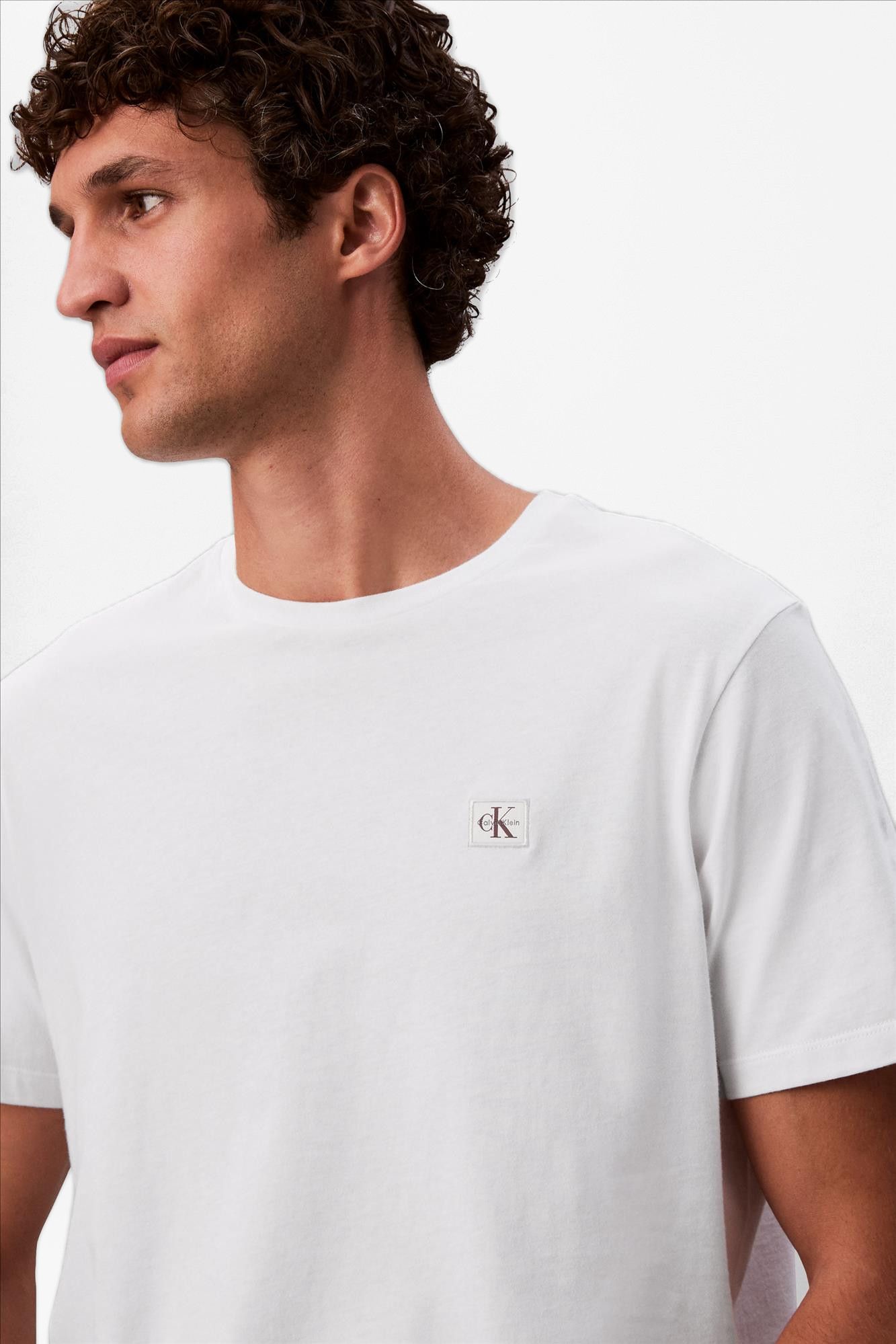 Calvin Klein Jeans - Witte Classic Badge T-shirt