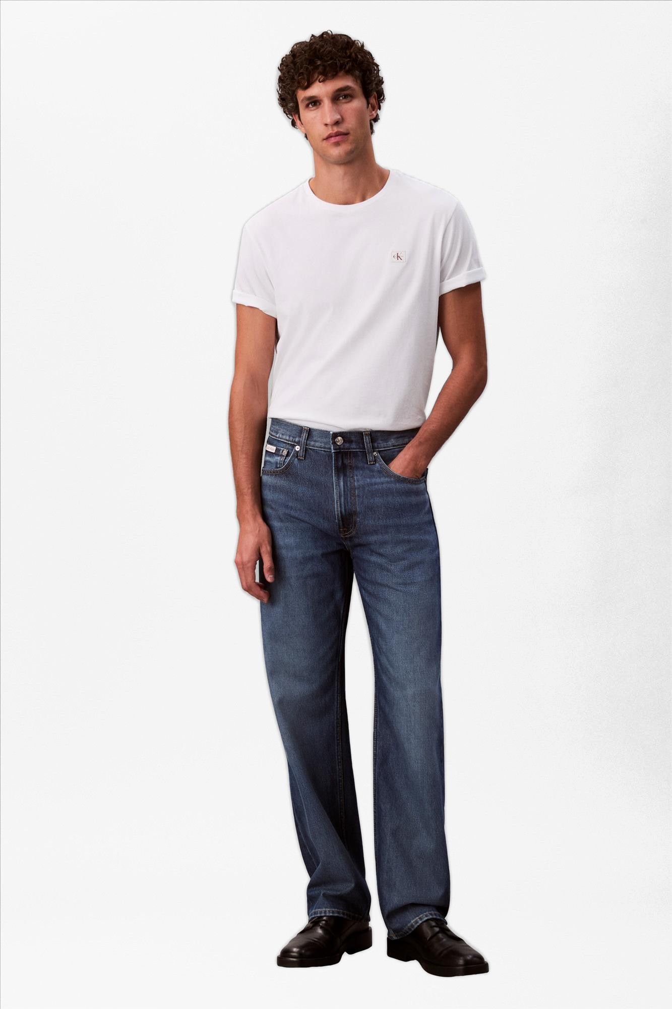 Calvin Klein Jeans - Witte Classic Badge T-shirt